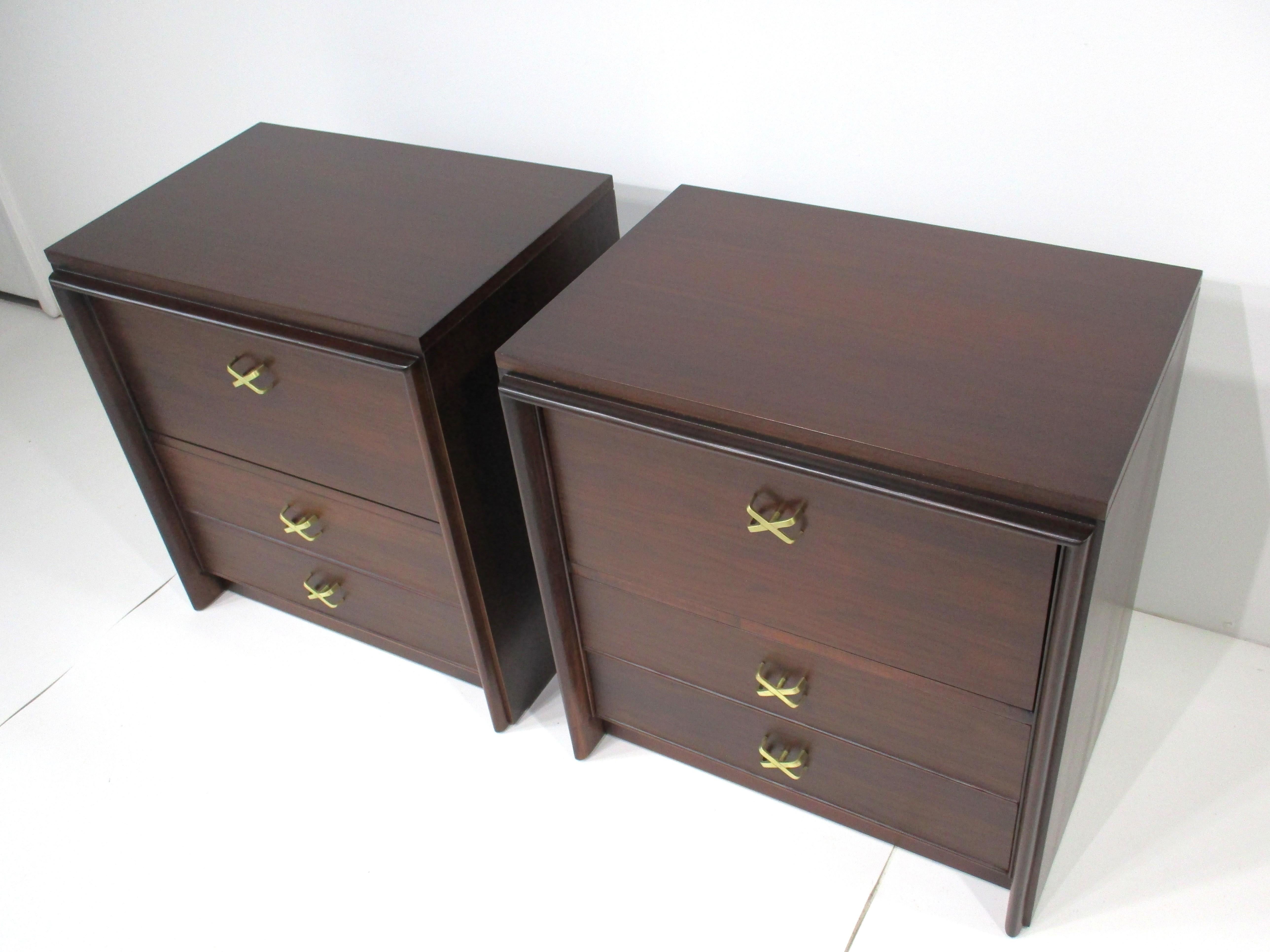 Tables de nuit Paul Frankl pour Johnson Brothers 3