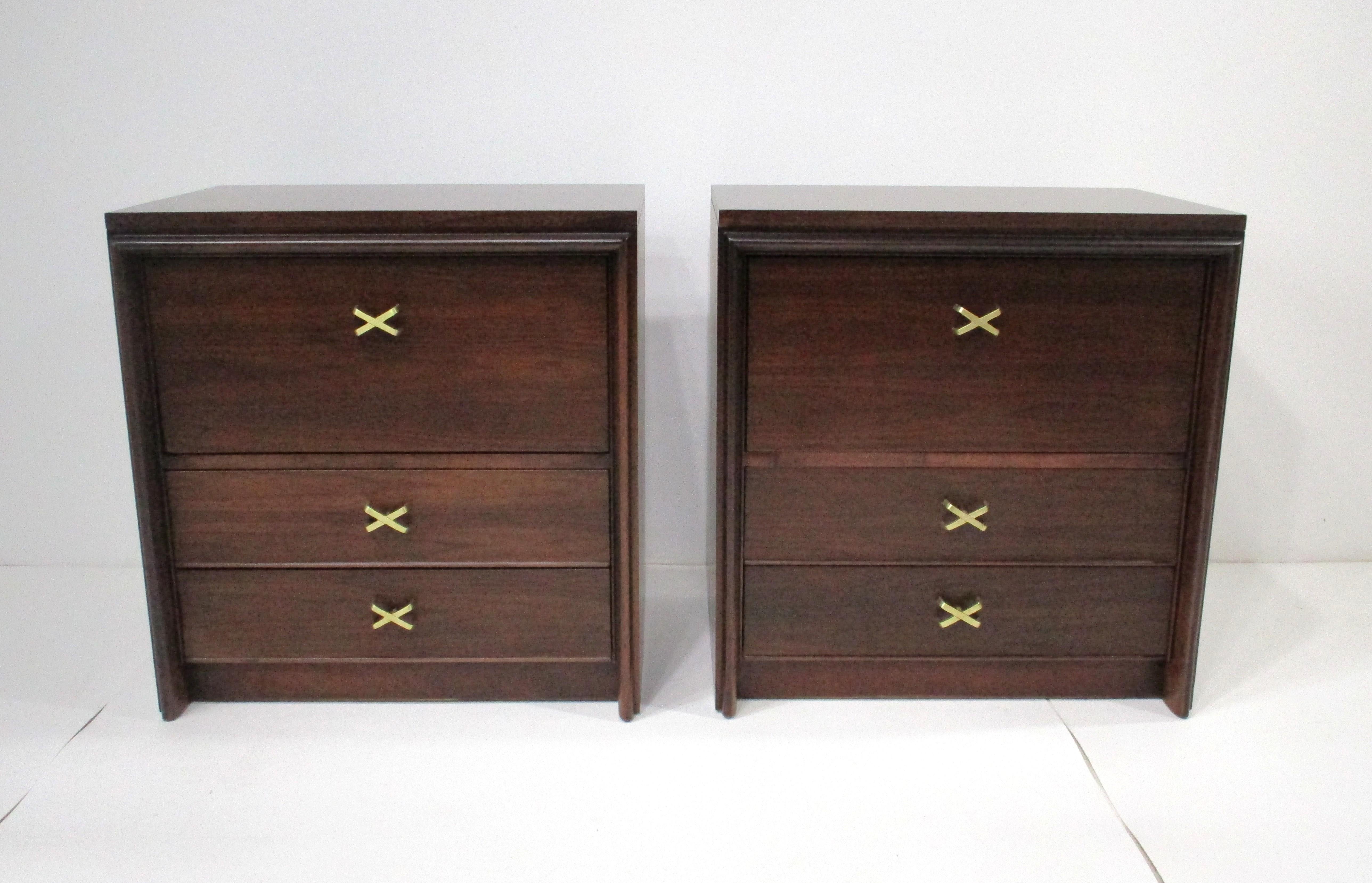 Tables de nuit Paul Frankl pour Johnson Brothers 7