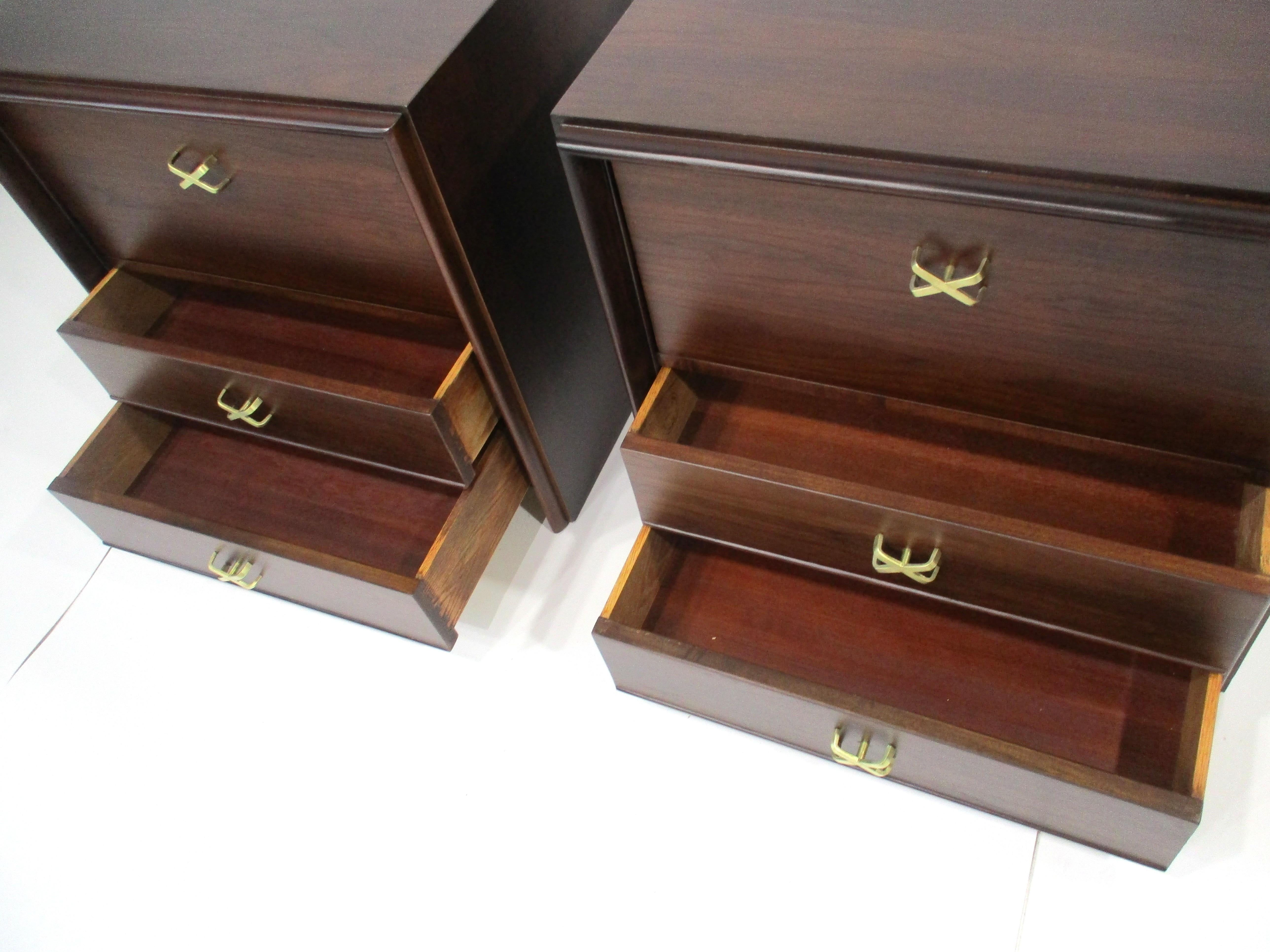 20th Century Paul Frankl Nightstands for Johnson Brothers