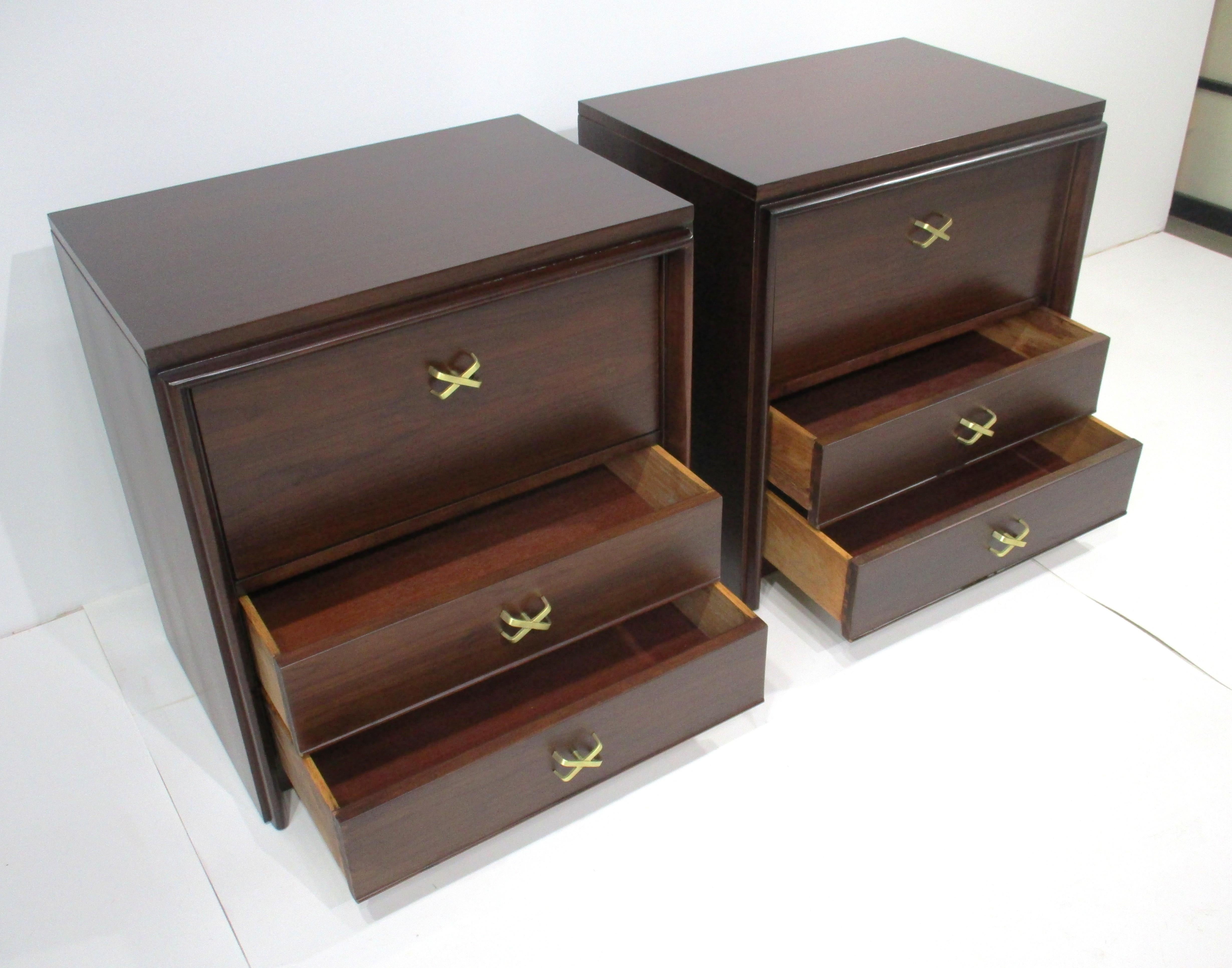 20ième siècle Tables de nuit Paul Frankl pour Johnson Brothers