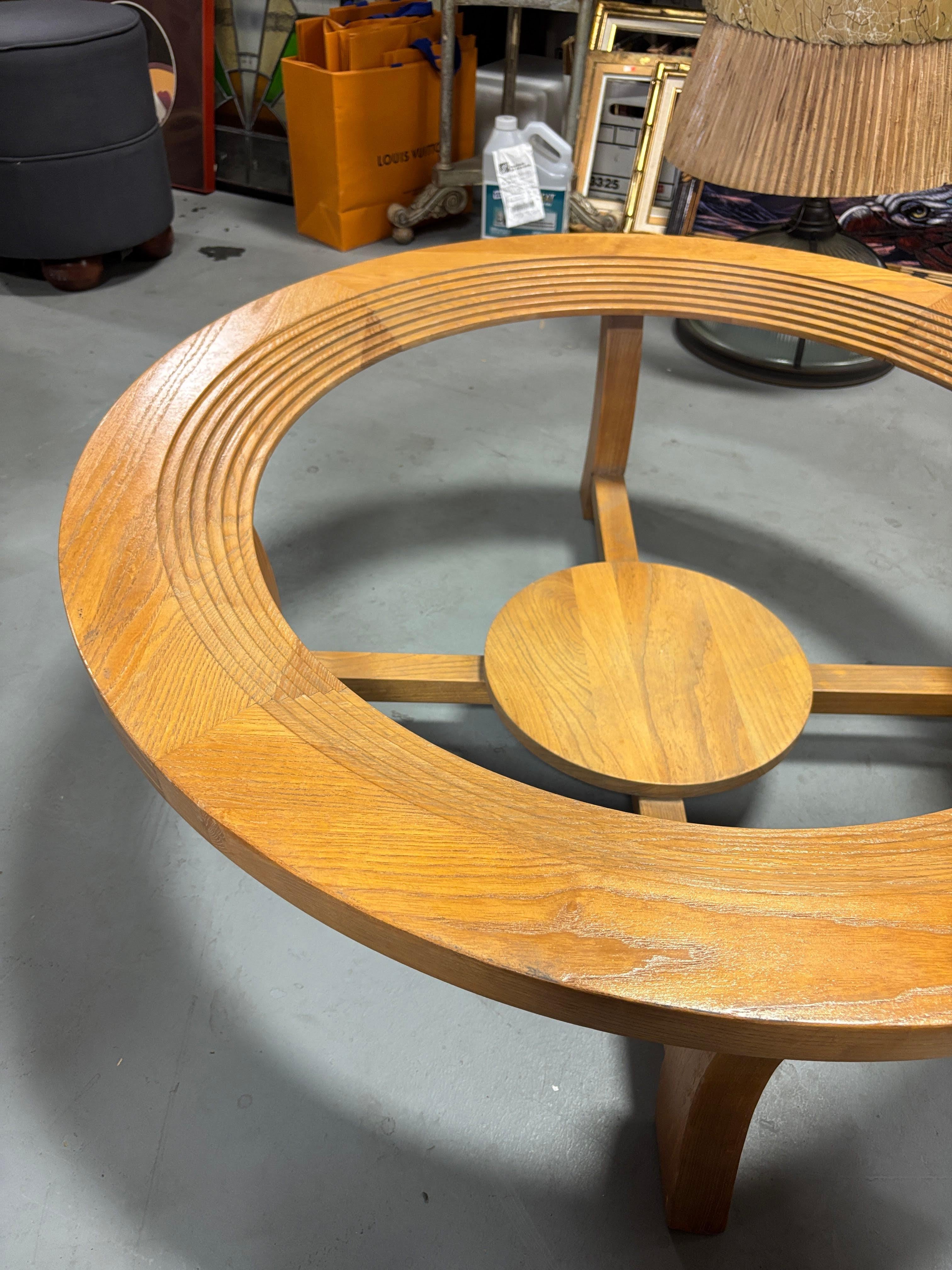 Table basse cérusée à gradins en chêne Paul Frankl pour Brown Saltman en vente 3