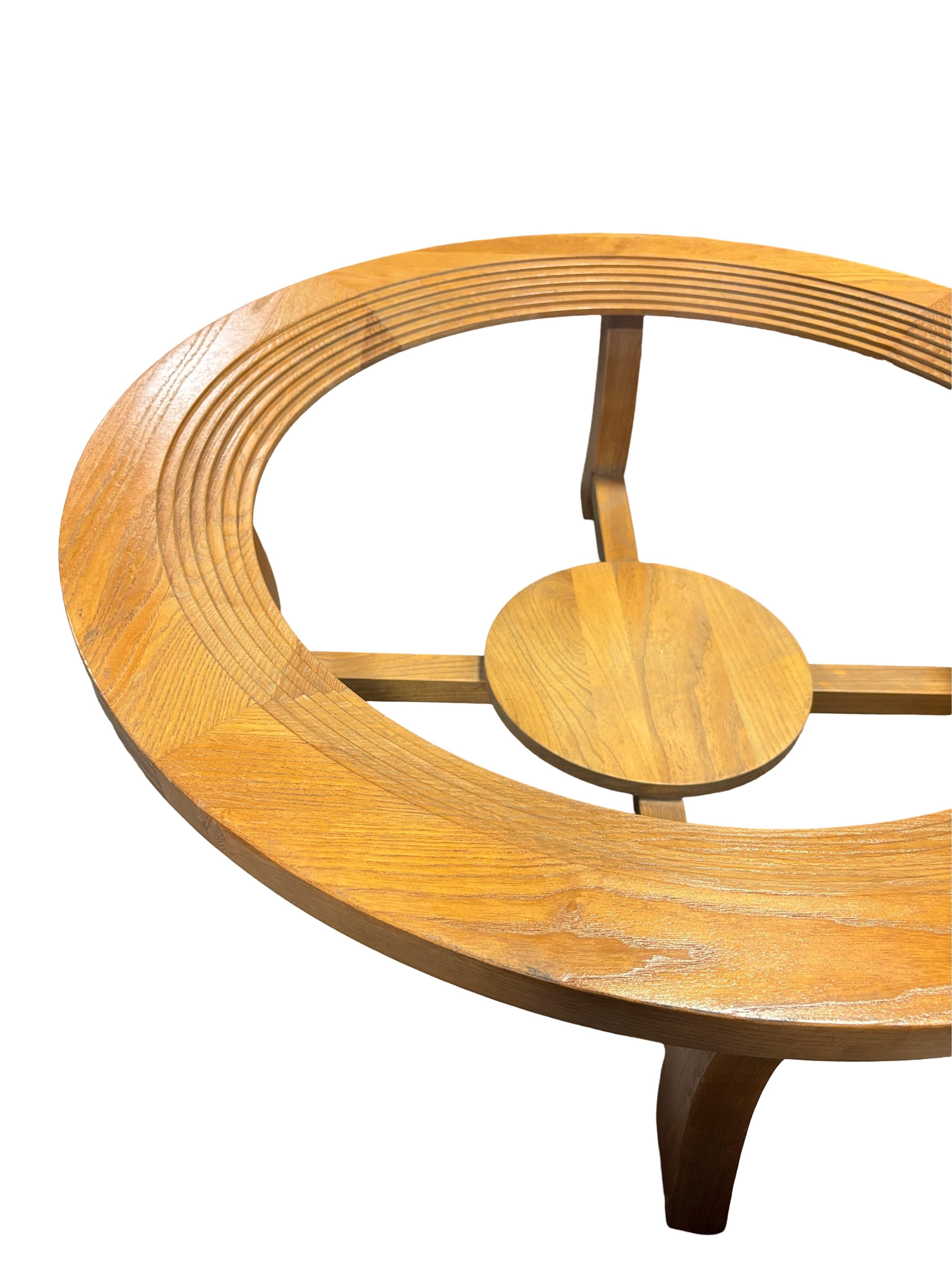 Mid-Century Modern Table basse cérusée à gradins en chêne Paul Frankl pour Brown Saltman en vente