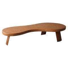 Paul Frankl, Organic "Bigfoot" Coffee Table, Cork, Mahogany, America, 1950s