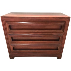 Retro Paul Frankl Petite Mahogany Chest of Drawers for Johnson Furniture Co.