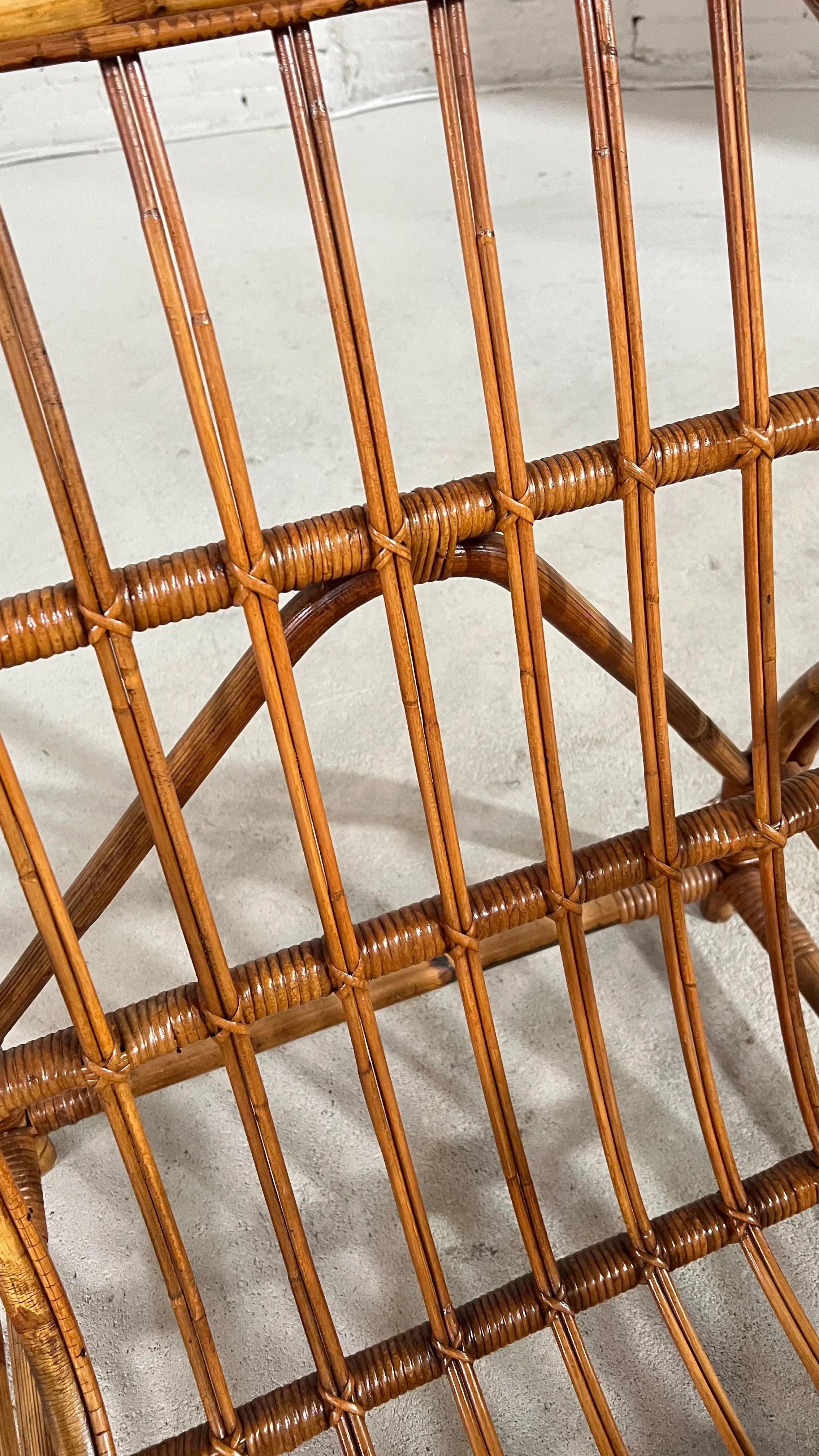 Paul Frankl Rattan Chair  For Sale 1