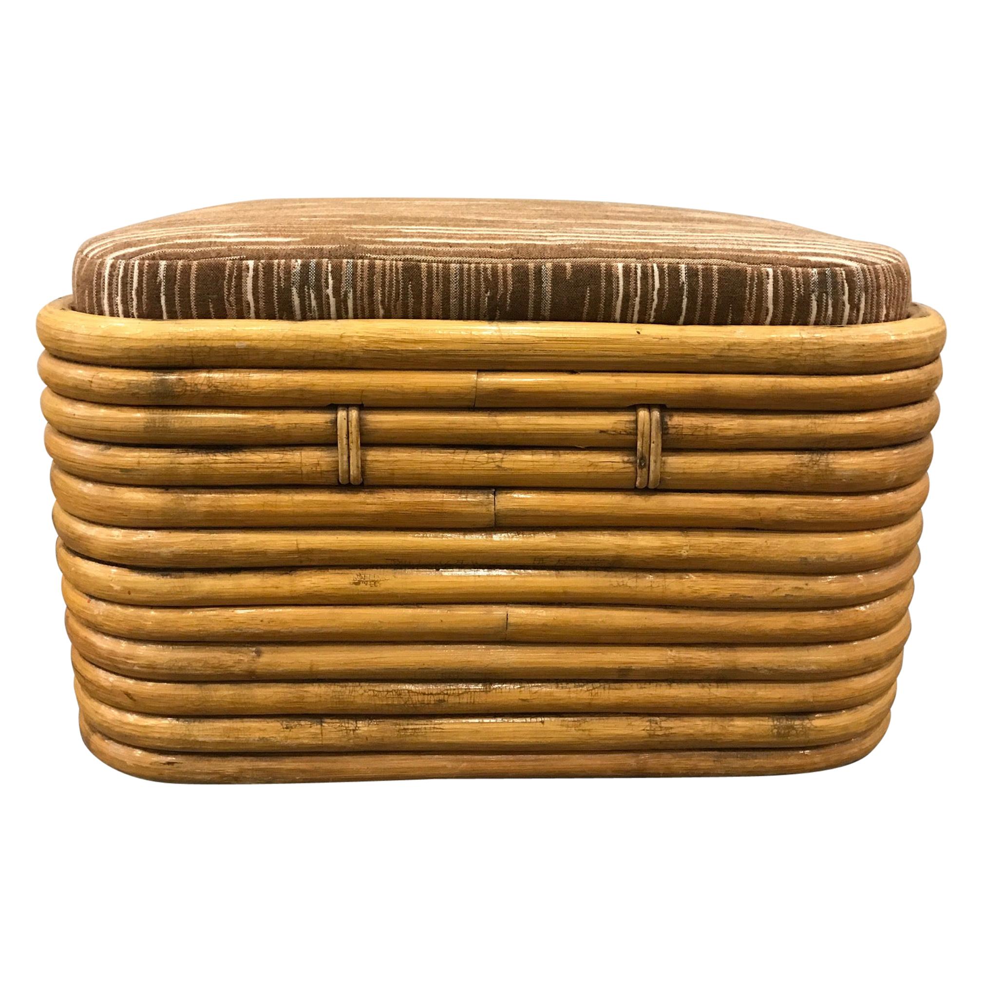 Paul Frankl Rattan Ottoman