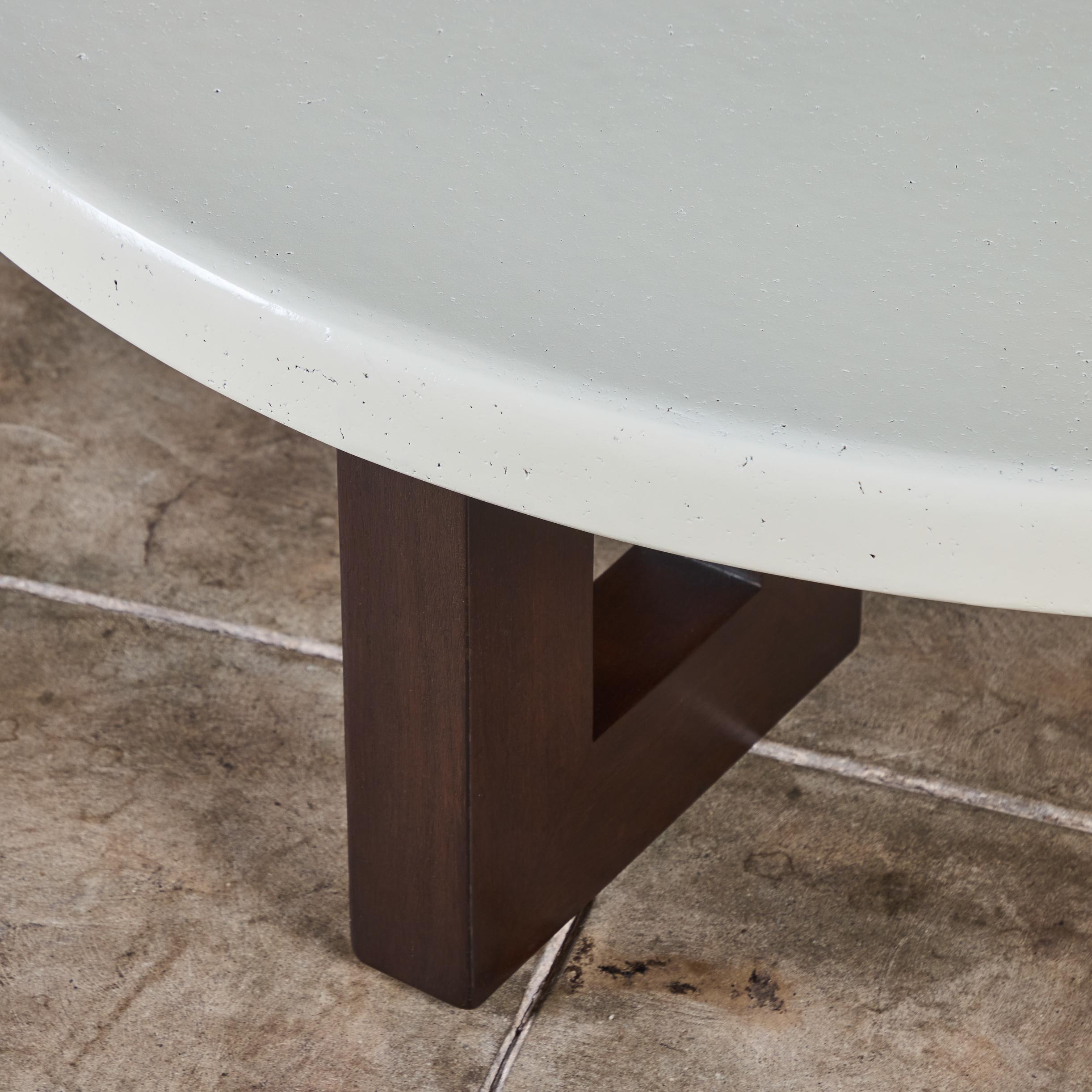 Table basse ronde en liège Paul Frankl pour Johnson Furniture Co. en vente 4