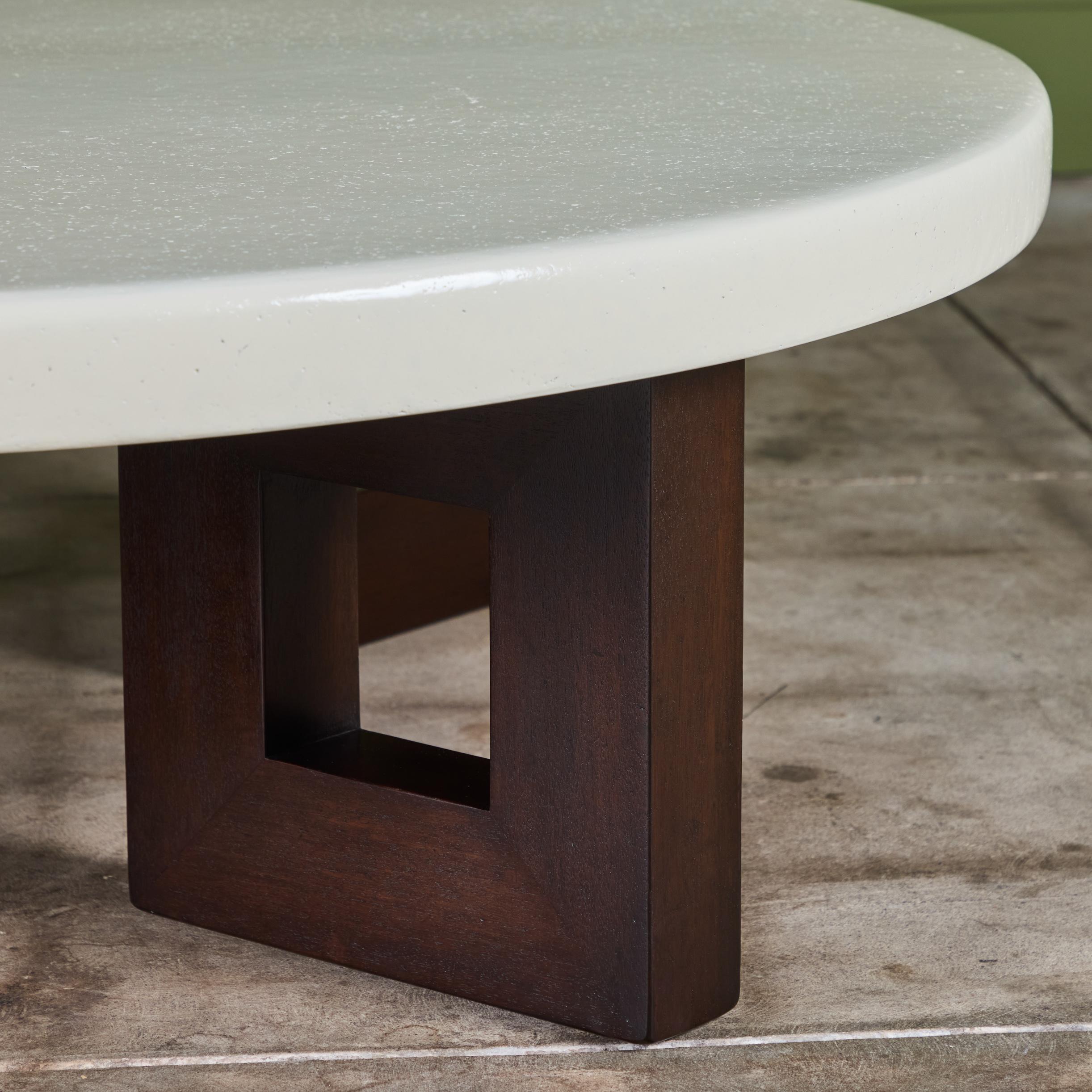 Table basse ronde en liège Paul Frankl pour Johnson Furniture Co. en vente 5