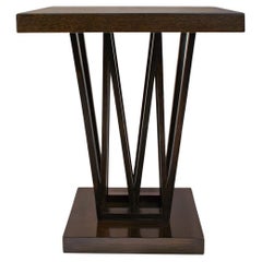 Paul Frankl Side Table in Oak with Sculptural Base 1950s
