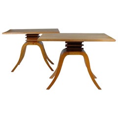Paul Frankl Side Tables for Brown Saltman, Pair
