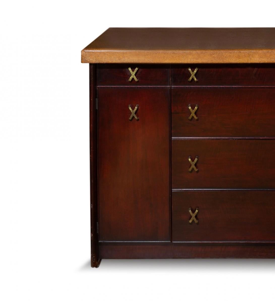 Mid-Century Modern Paul Frankl Sideboard Cabinet by Johnson Furniture Co.