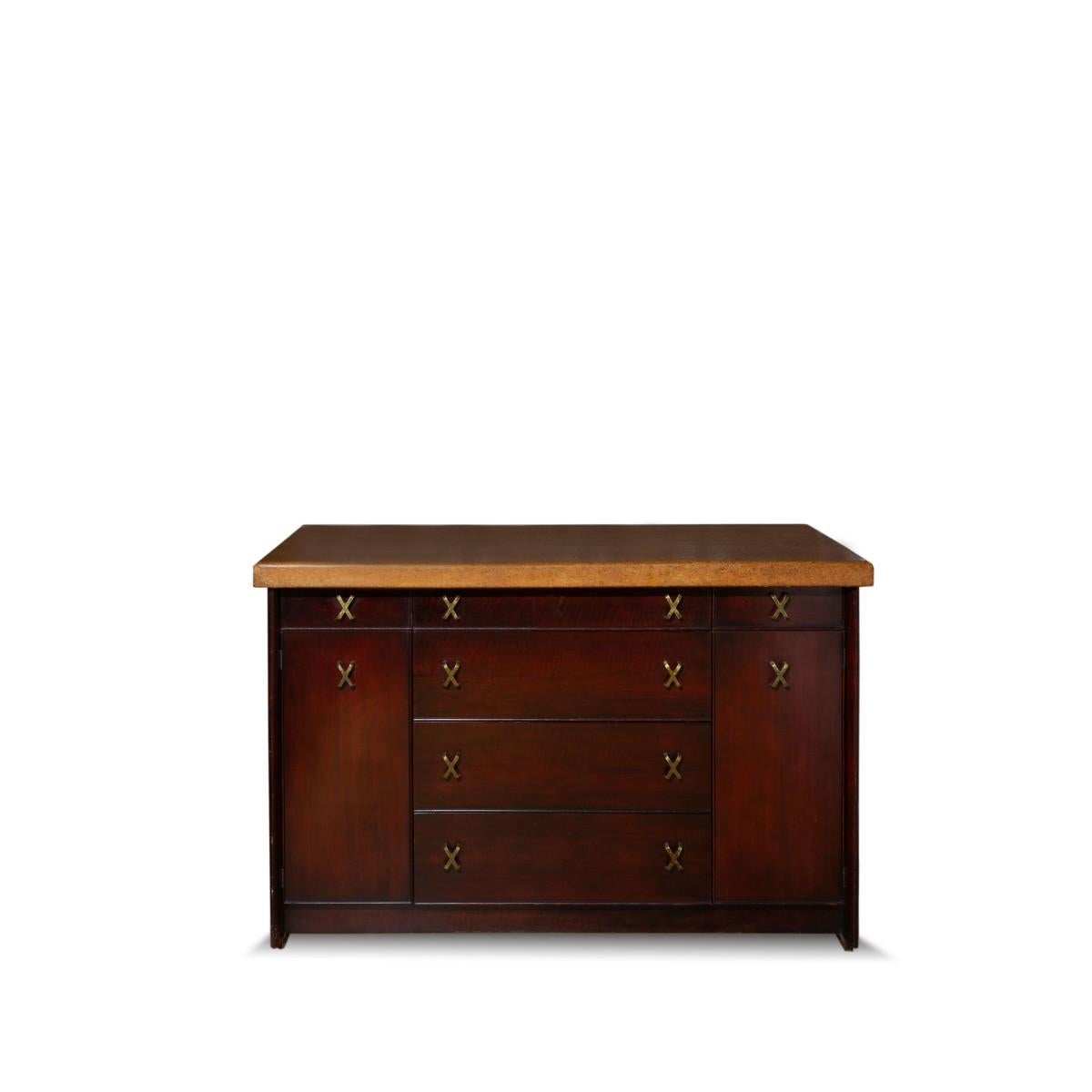 American Paul Frankl Sideboard Cabinet by Johnson Furniture Co.