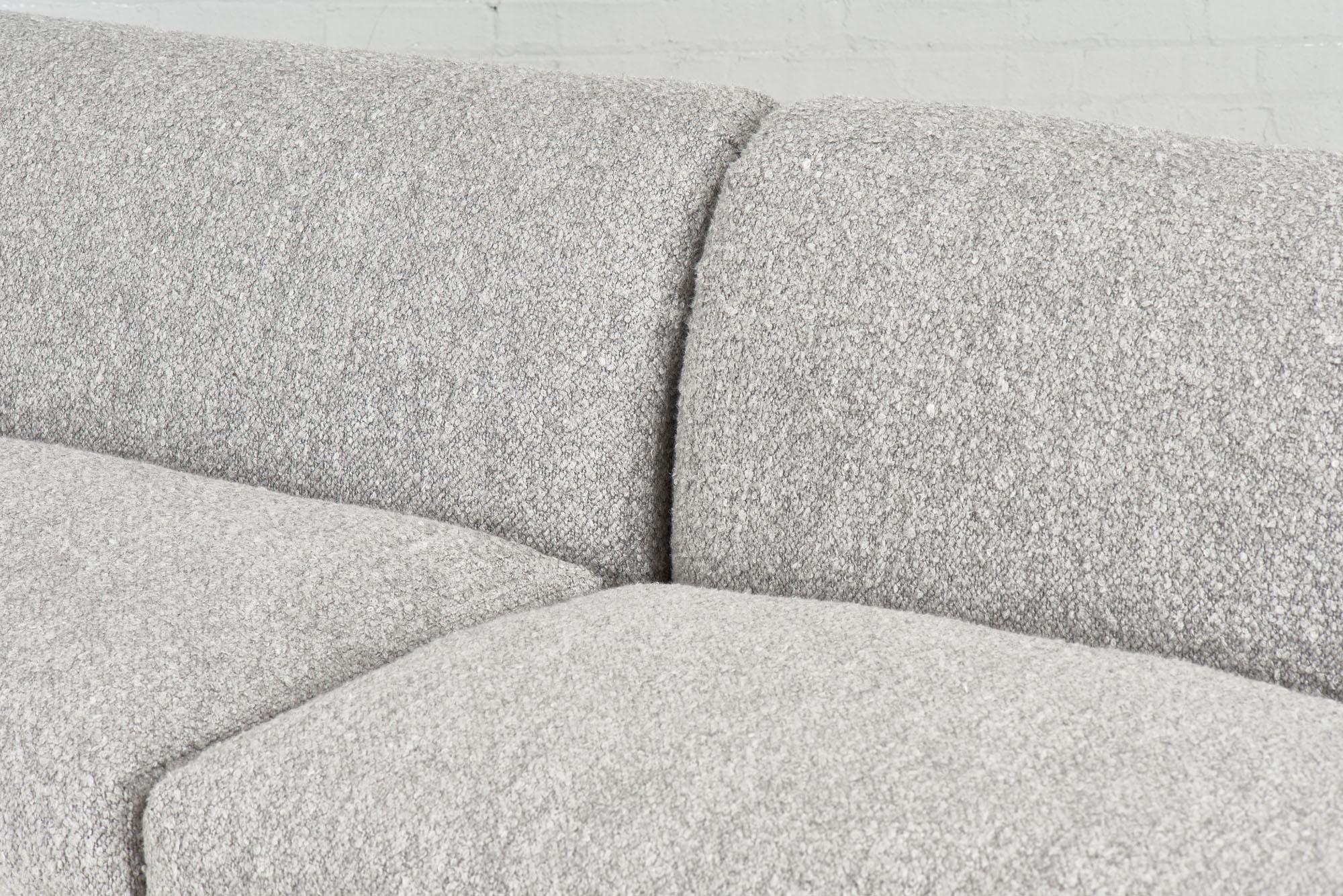 American Paul Frankl Speed Sofa in Gray Boucle, 1932 For Sale