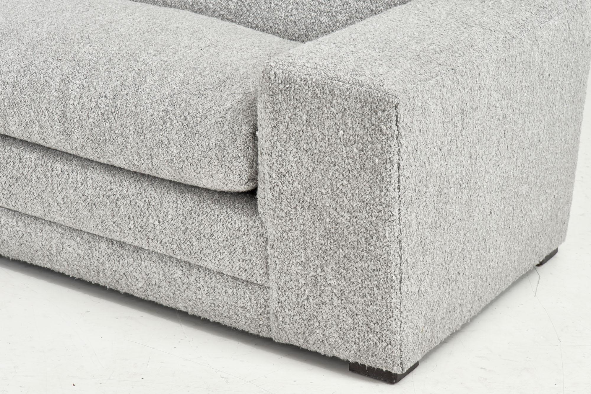 Mid-20th Century Paul Frankl Speed Sofa in Gray Boucle, 1932 For Sale