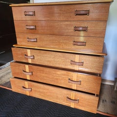 Paul Frankl "Station Wagon" Tall Dresser Johnson Furniture Co. 1940s/50s