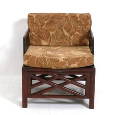 Paul Frankl Style Art Deco Fretwork Lounge Chairs