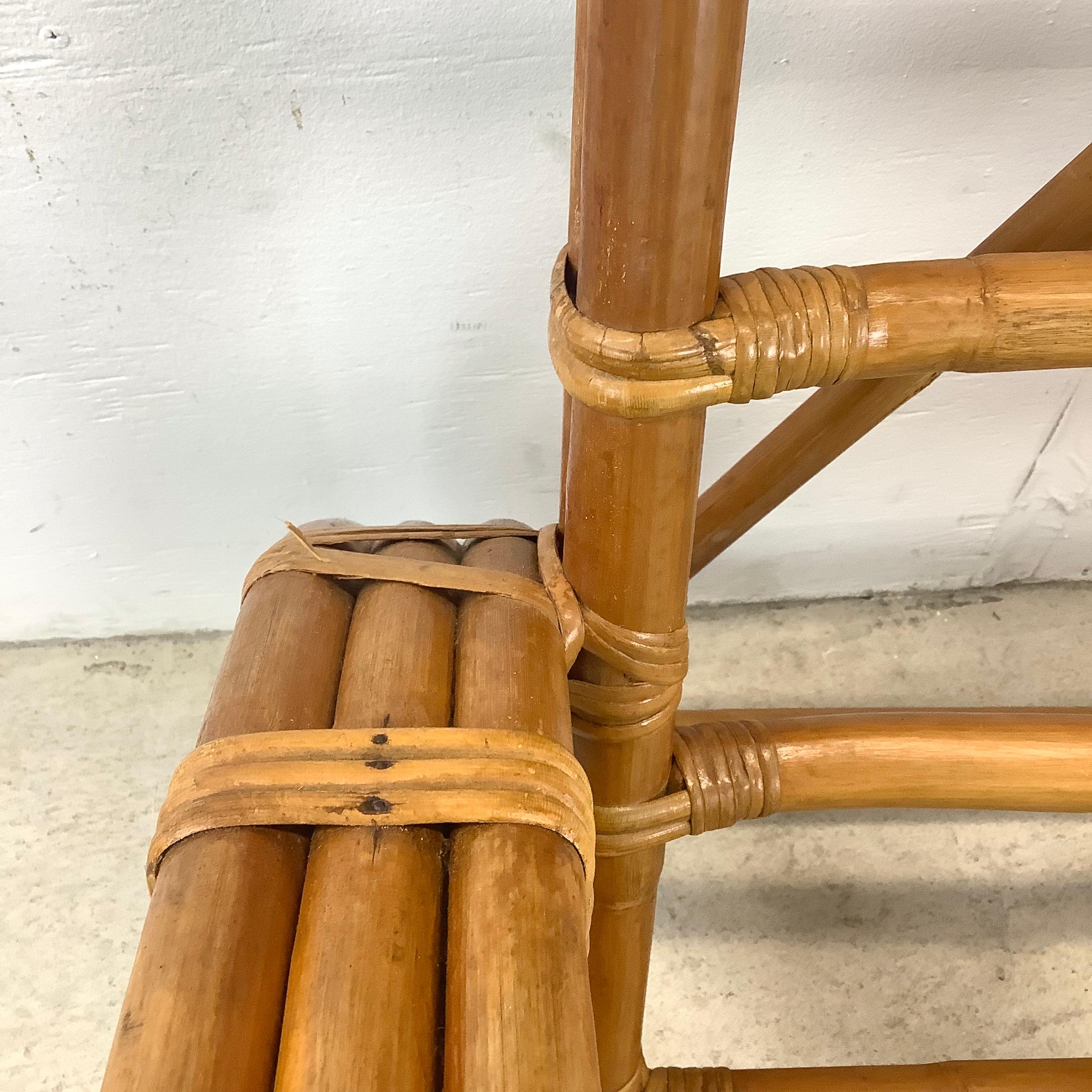Paul Frankl Style Bamboo Pretzel Frame Armchair  For Sale 11