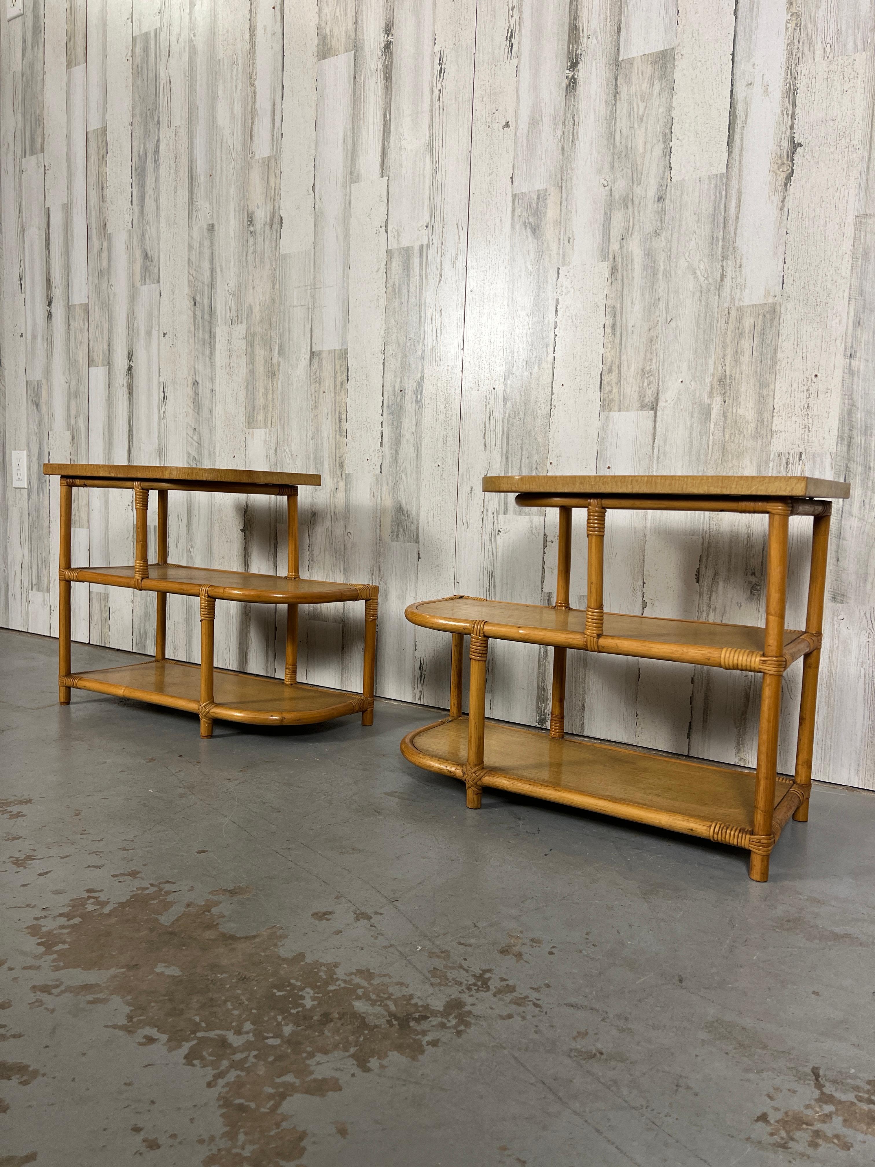 Paul Frankl Style End Tables by Tochiku of Japan For Sale 2
