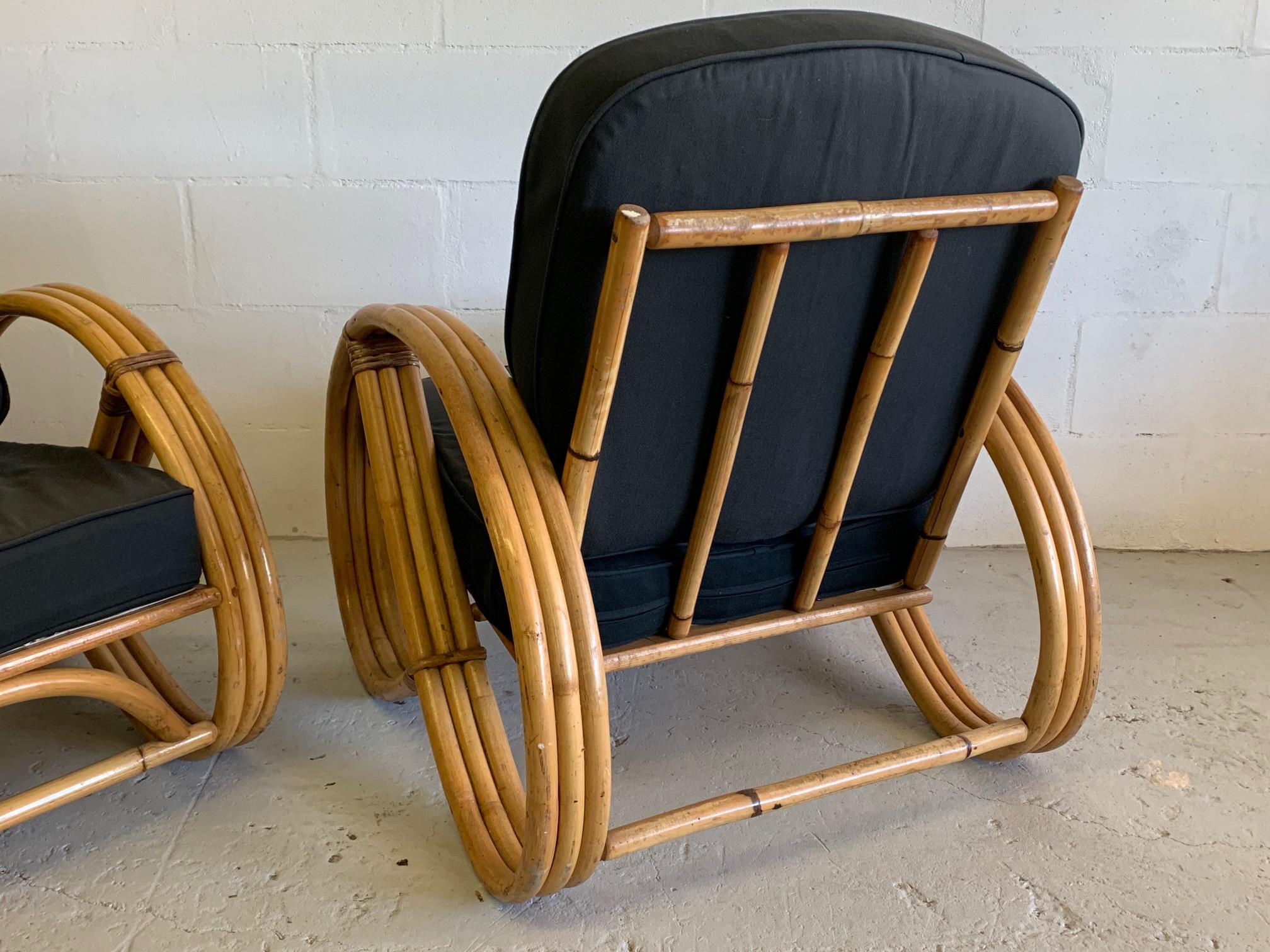 Paul Frankl Style Pretzel Chairs, a Pair In Good Condition In Jacksonville, FL
