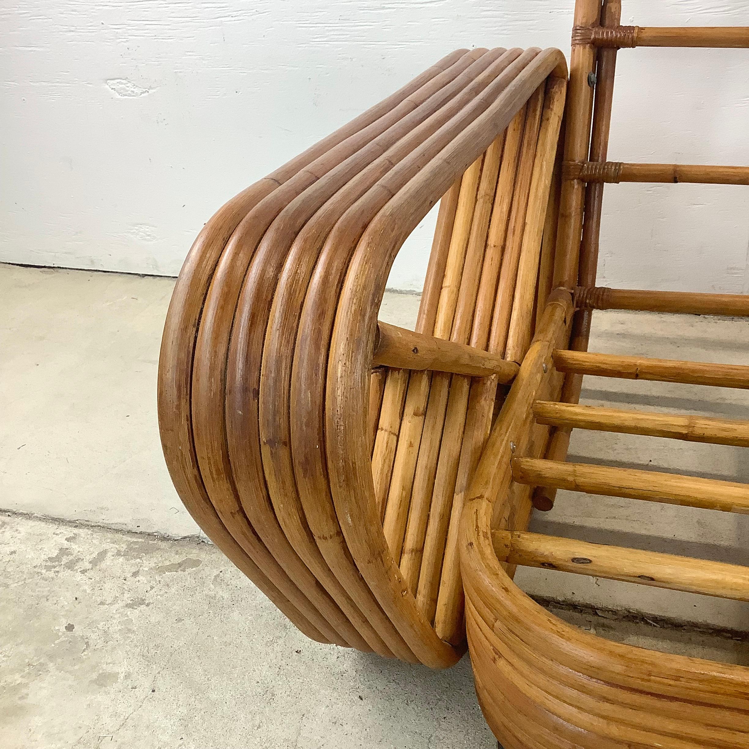 Paul Frankl Style Six-Strand Bamboo Armchair 5