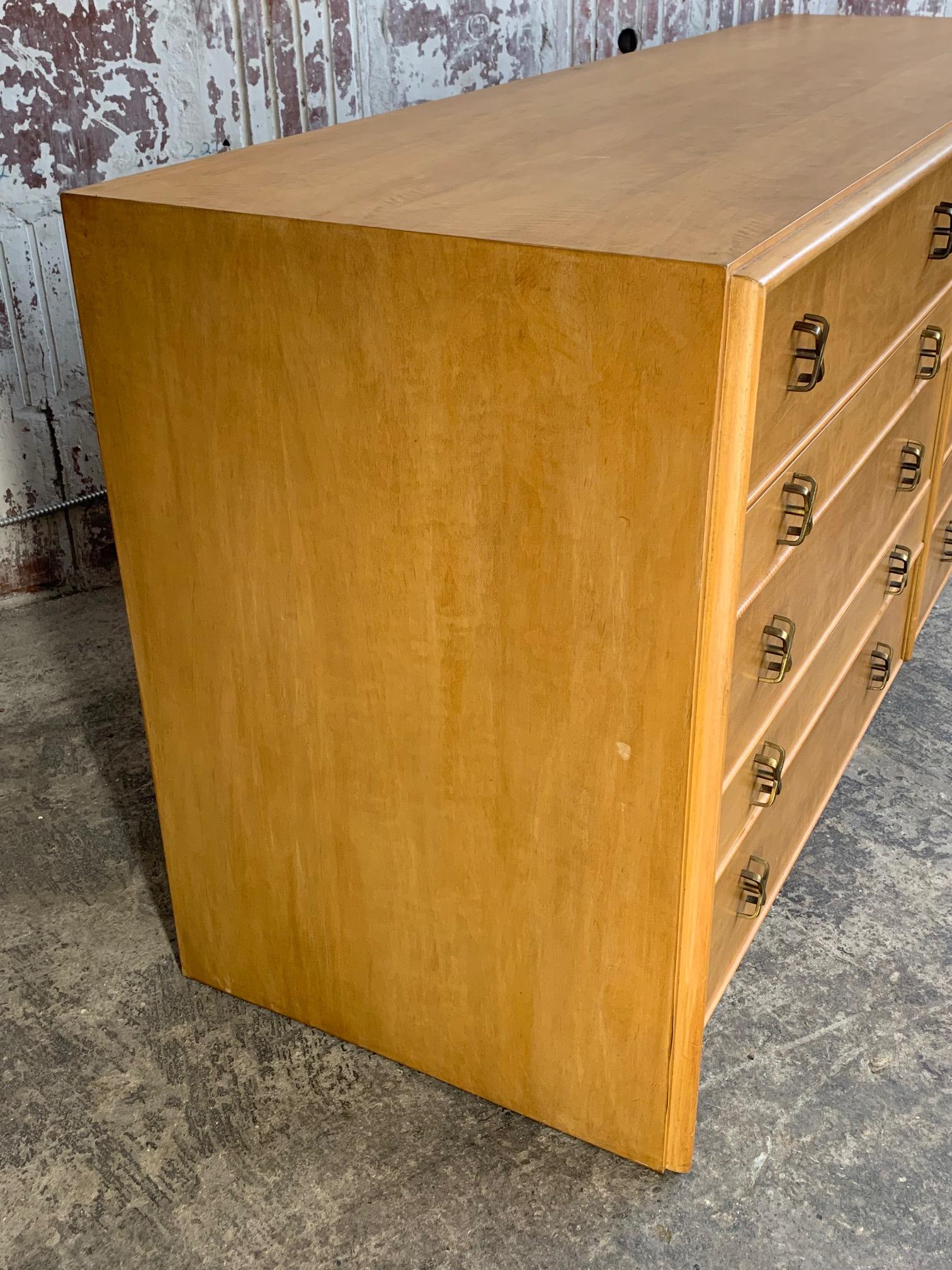 American Paul Frankl Ten-Drawer Dresser circa 1950s by Johnson Furniture