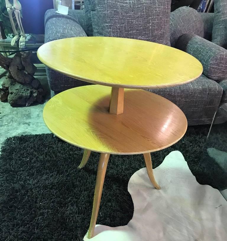 20th Century Paul Frankl Tiered Mid-Century Modern Side or Occasional Table for Saltman Brown