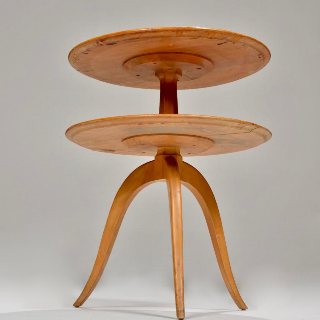 Mid-Century Modern Table d'appoint à deux niveaux de Paul Frankl pour Brown Saltman en vente