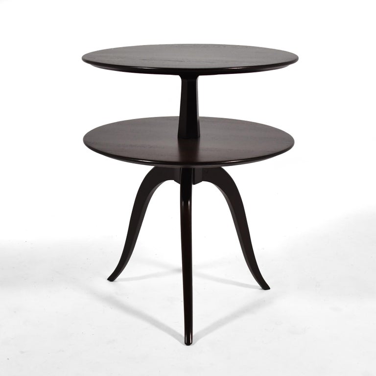Mid-Century Modern Paul Frankl Two-Tiered Table by Brown-Saltman For Sale
