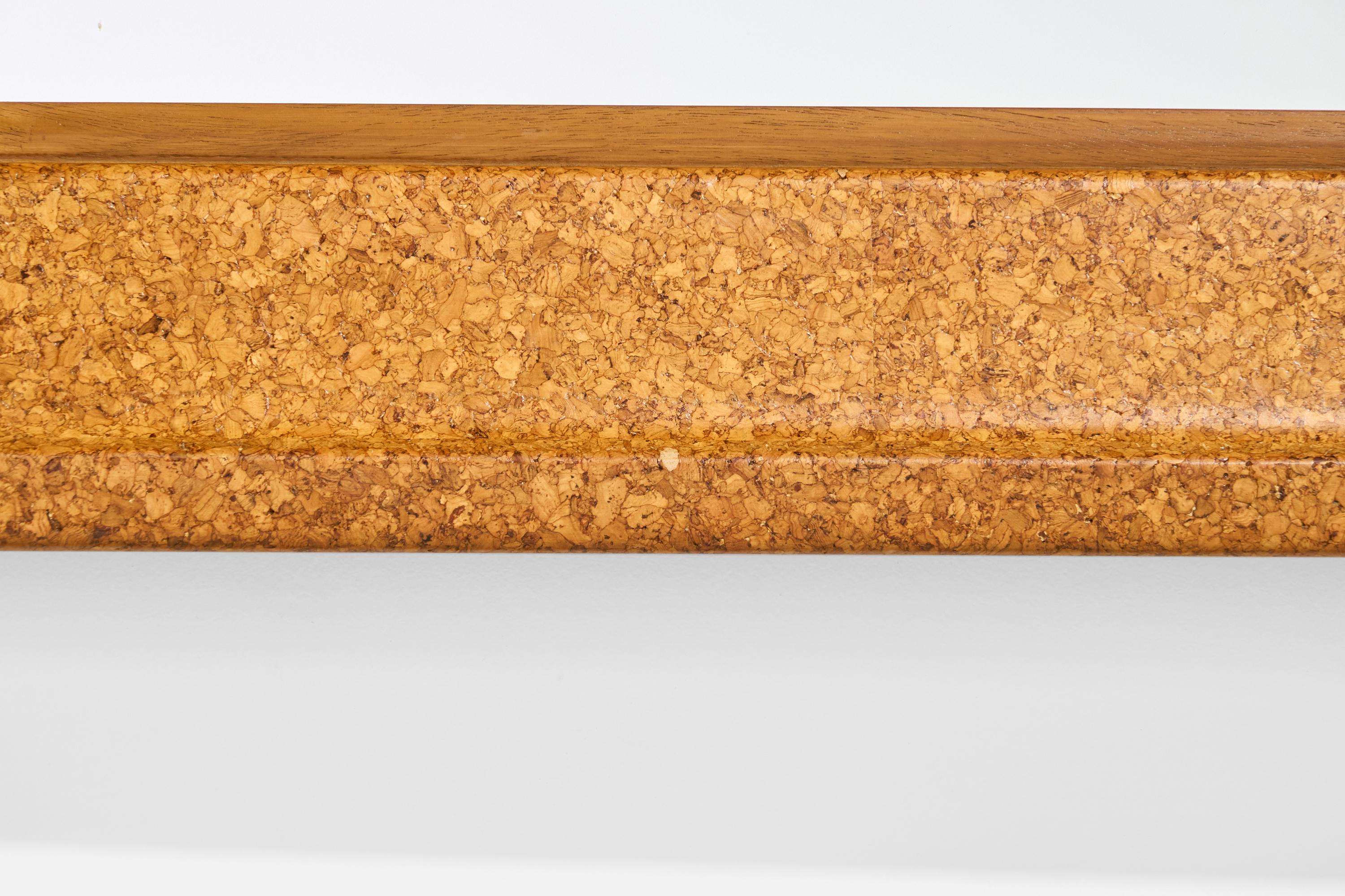 Paul Frankl, Espejo de pared, Corcho, Vidrio espejado, EE.UU., S. 1950 en venta 3