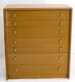 Hohe Kommode mit X-Pulls-Schubladen von Paul Frankl