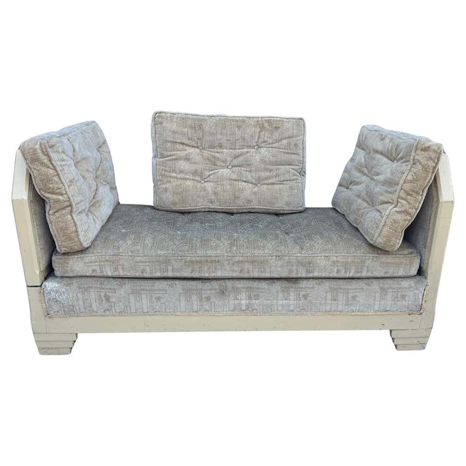 Teak and Rope Settee For Sale at 1stDibs