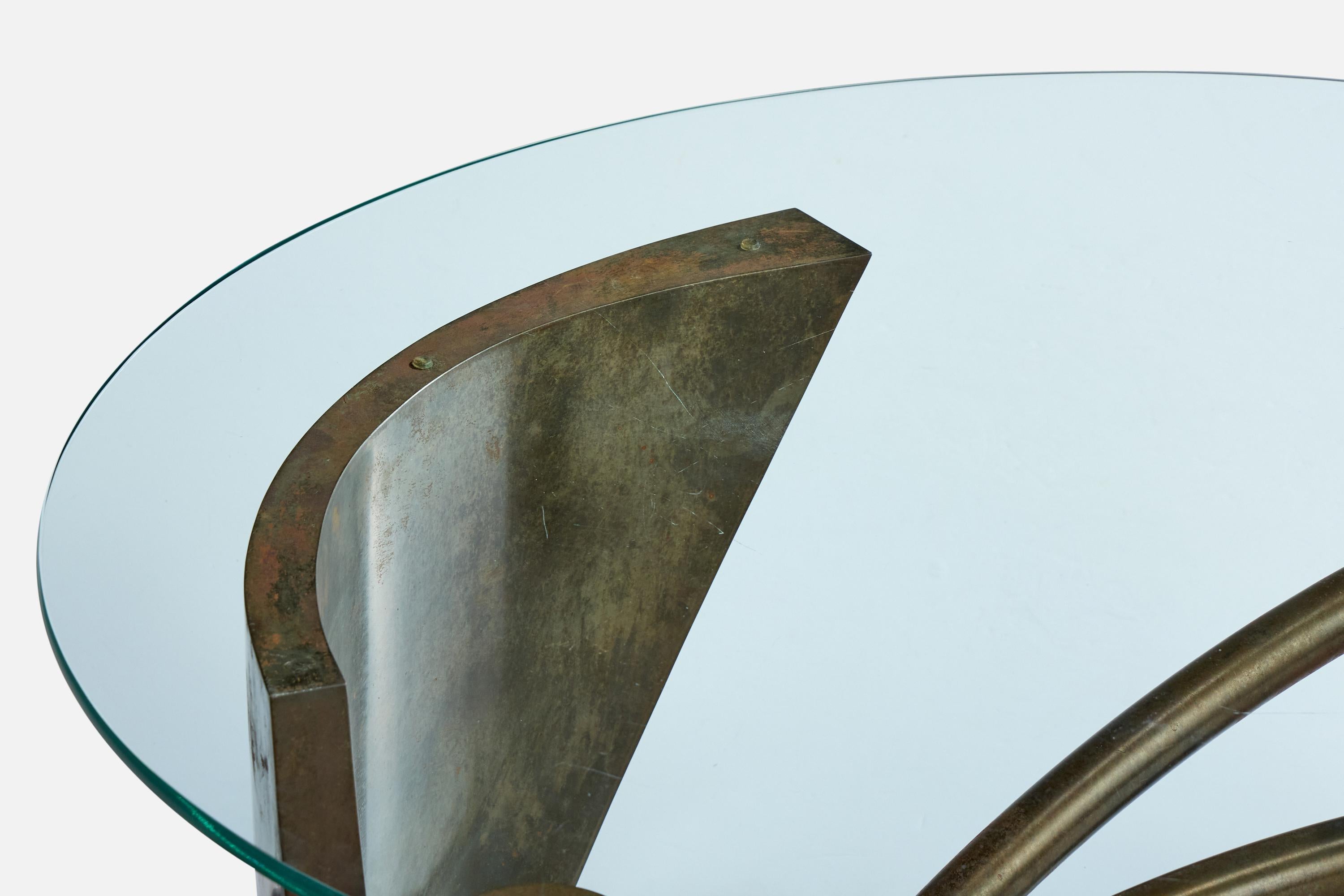 Paul Freundt, table basse, bronze, verre, États-Unis, années 2000 en vente 5