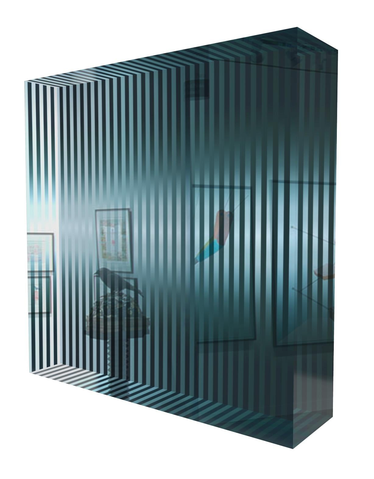 Art contemporain français de Paul Gallaud - Acrylique Osmose Bande 06 en vente 1