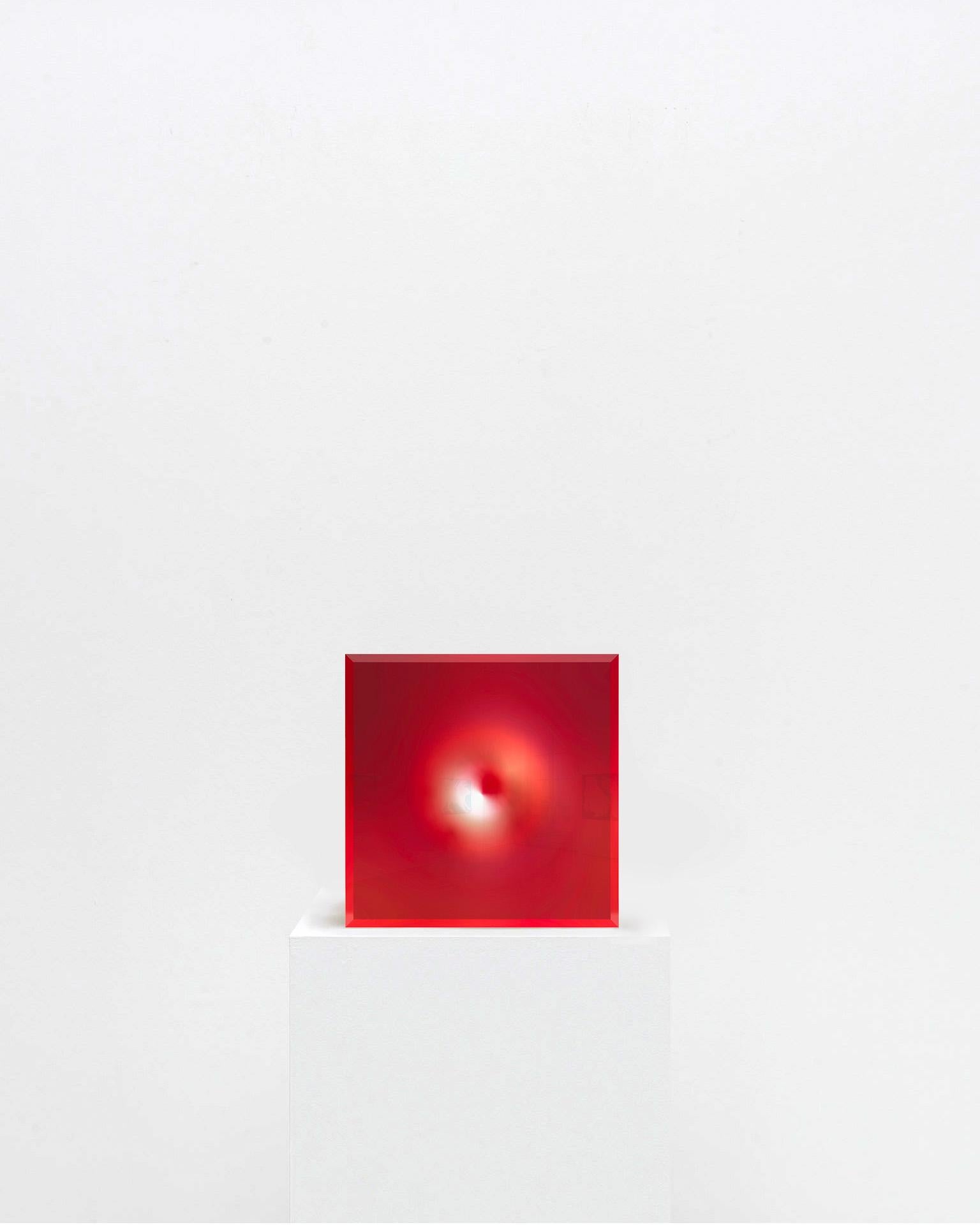 Arte Contemporáneo Francés de Paul Gallaud - Acrílico Osmose Solaire Rouge
