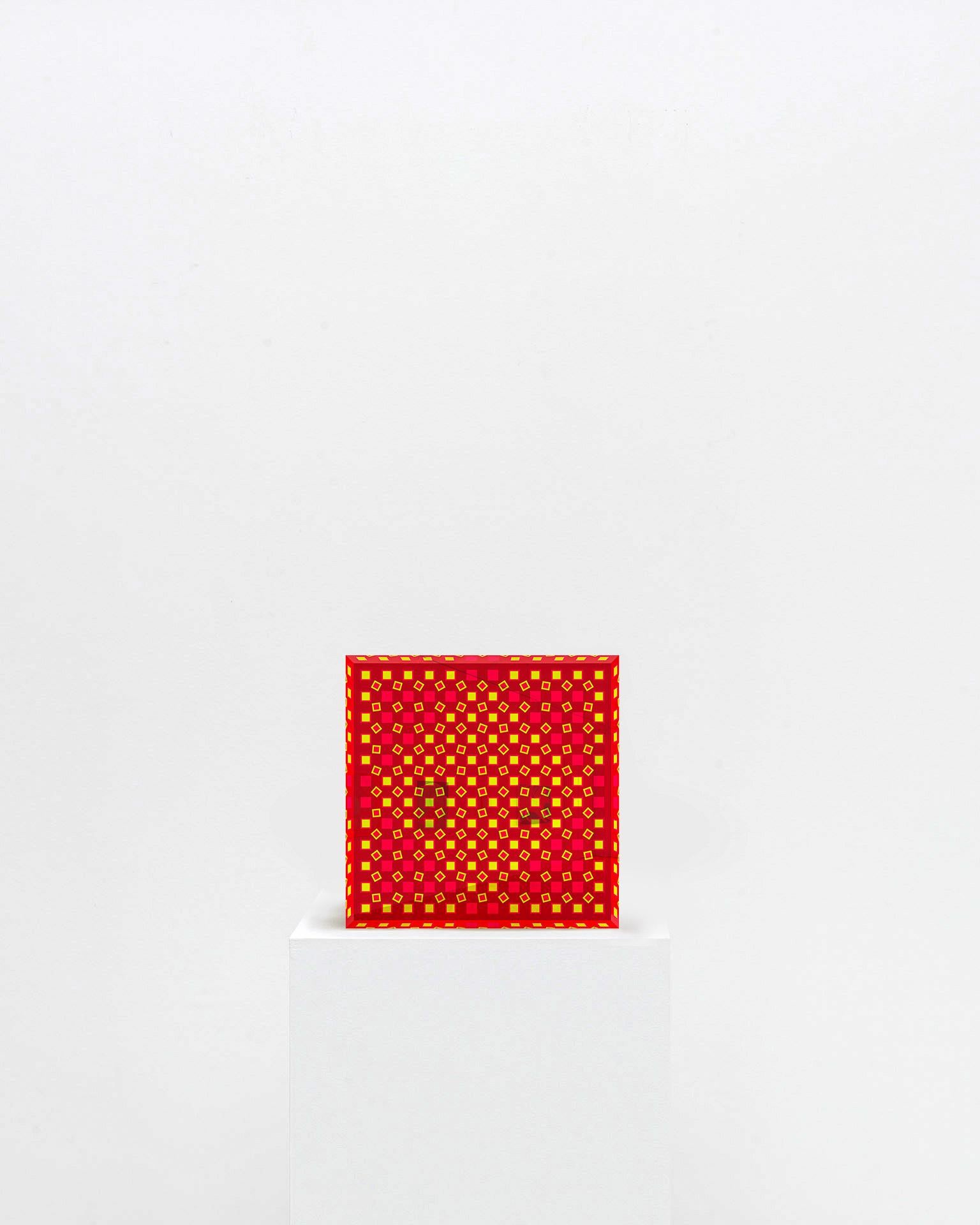 Arte contemporáneo francés de Paul Gallaud - Variaciones acrílicas Carres 02 en venta 1