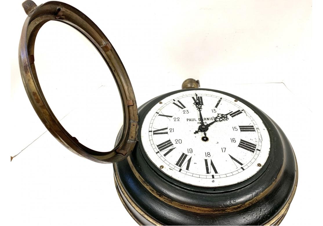 Paul Garnier Paris France Tole Wall Clock - For Restoration For Sale 7