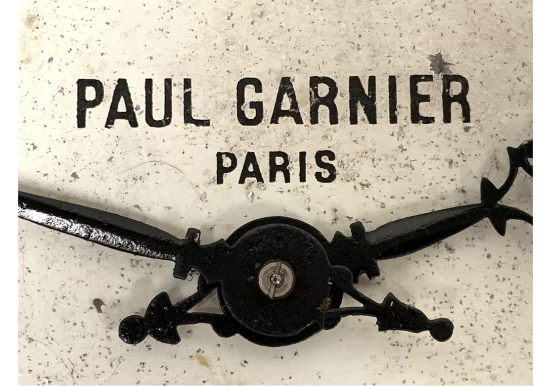 Paul Garnier Paris France Tole Wall Clock - For Restoration In Distressed Condition For Sale In Bridgeport, CT