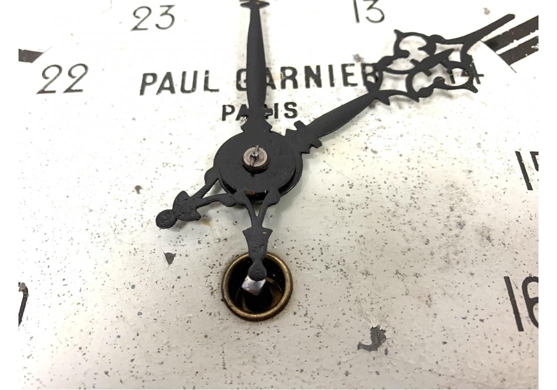 20th Century Paul Garnier Paris France Tole Wall Clock - For Restoration For Sale