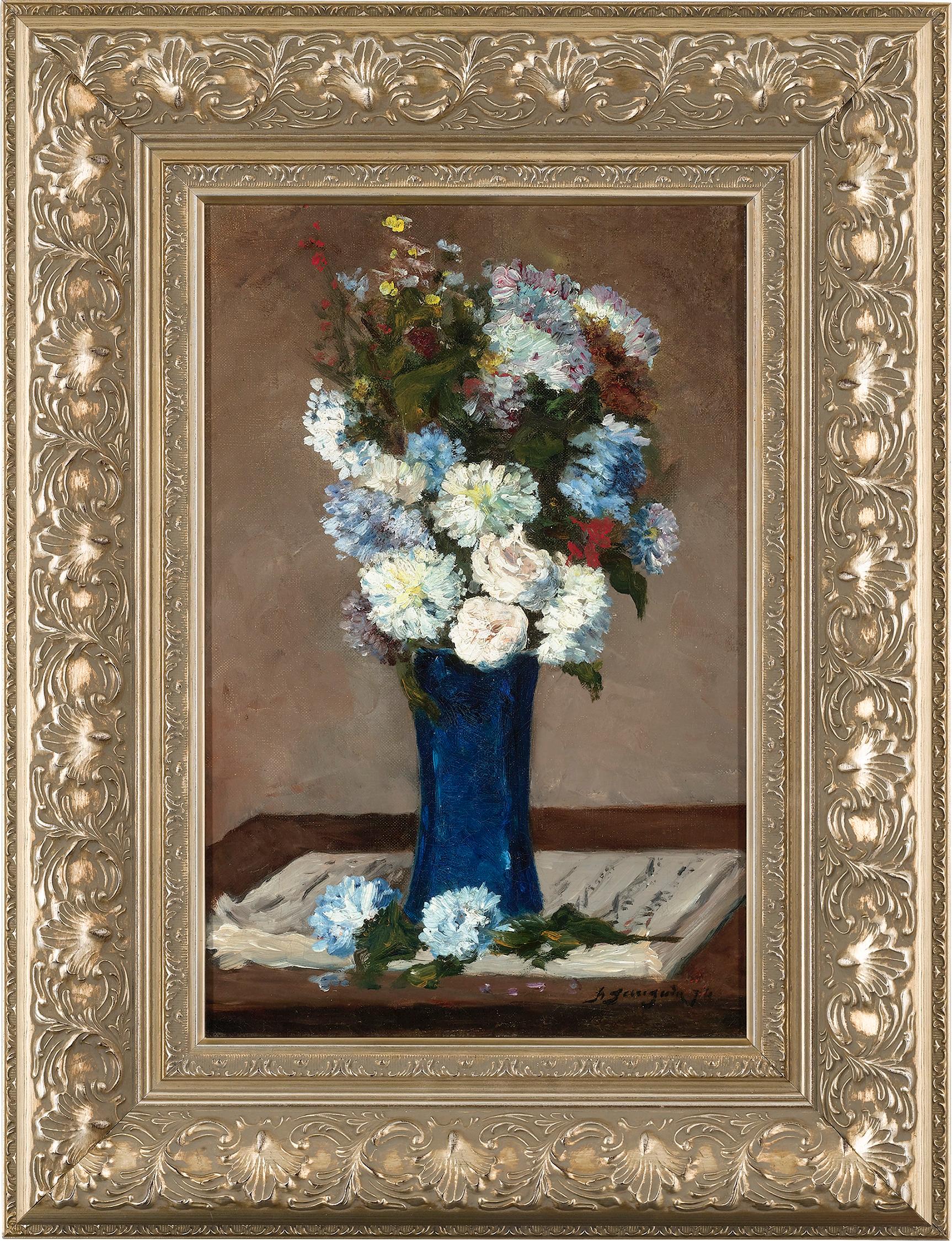Fleurs Dans Un Vase Avec Partition Musicale By Paul Gauguin For Sale 1