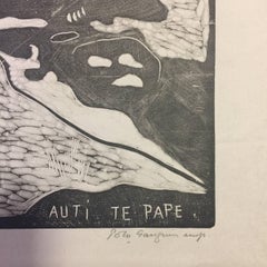 Auti te pape (Les Femmes à la Rivière) - Woodcut After Paul Gauguin 1891