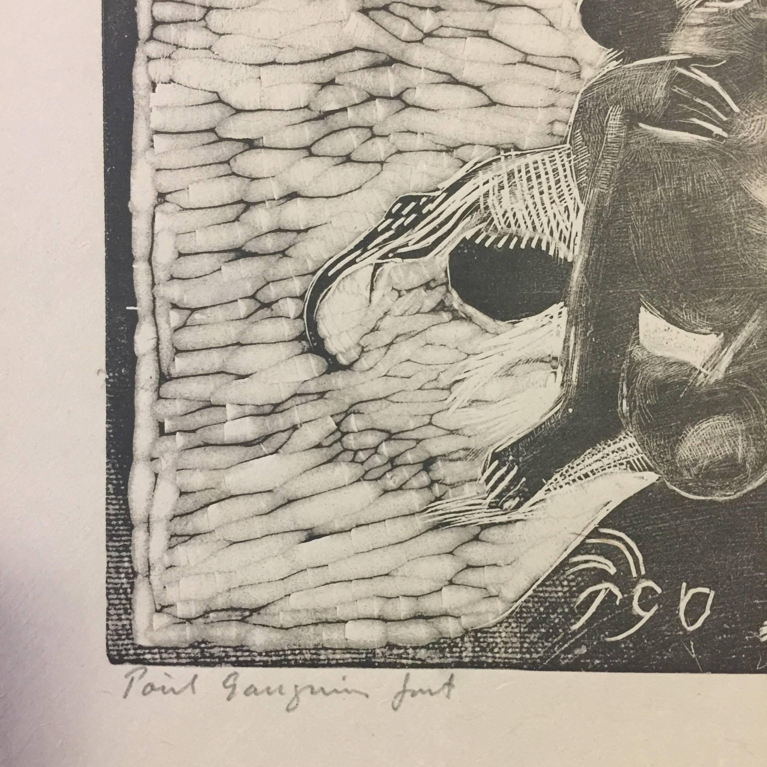 Auti te pape (Les Femmes à la Rivière) - Holzschnitt nach Paul Gauguin 1891 (Post-Impressionismus), Print, von After Paul Gauguin