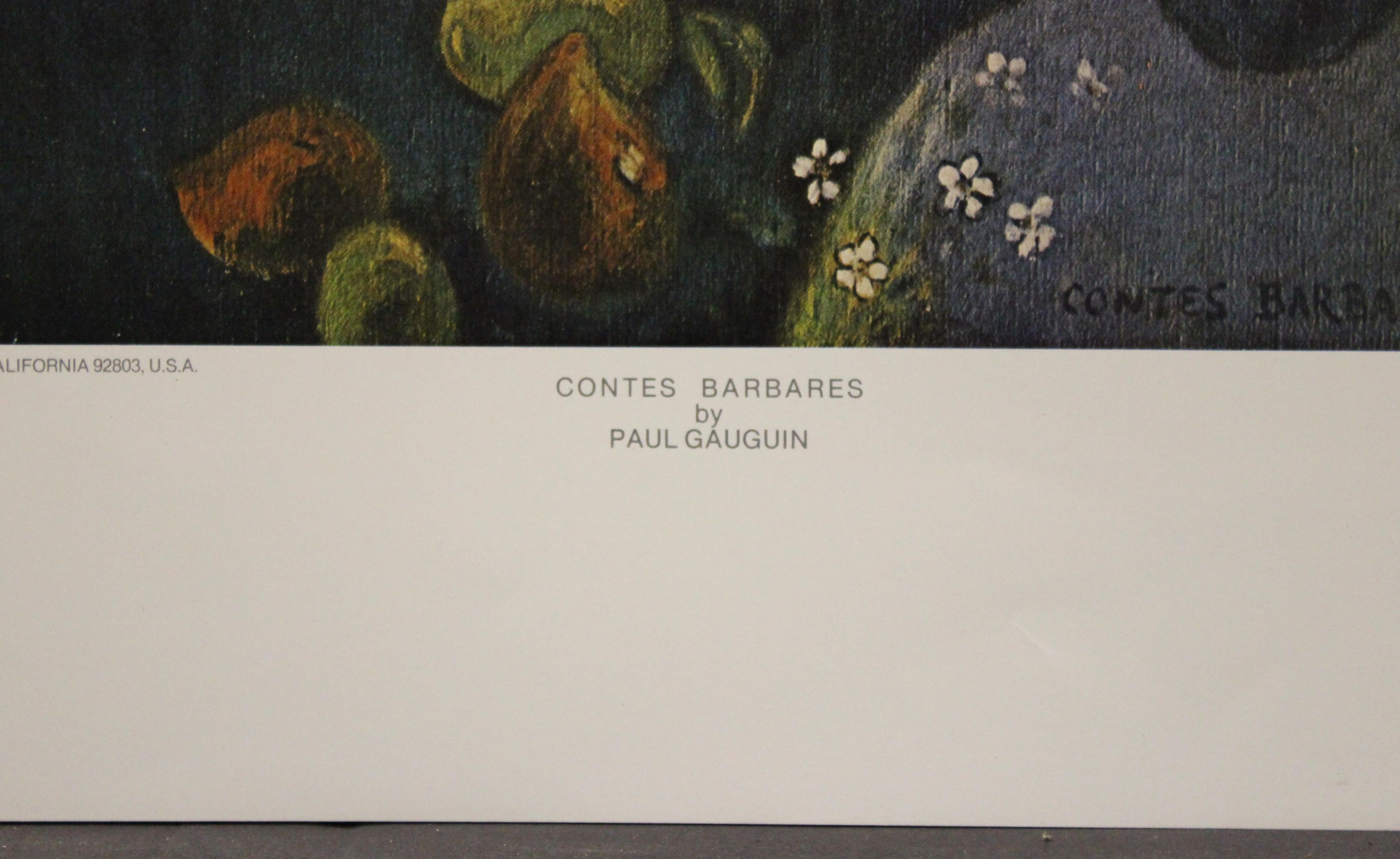 Contes Barbares-Poster. Haddad's Fine Arts. - Print by Paul Gauguin