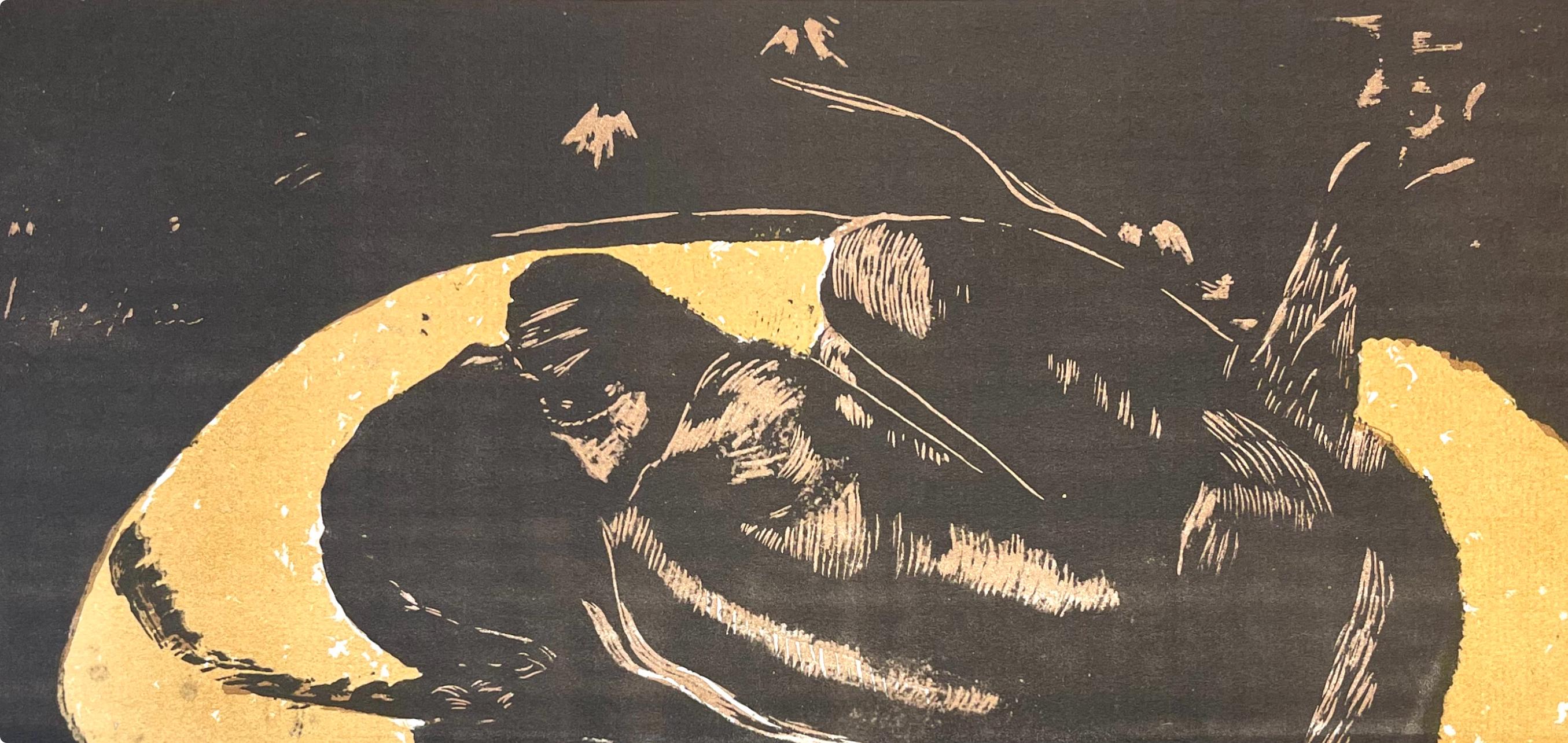 Gauguin, Esprit des morts (Manaò tupapaú), Gauguin (d'après) - Post-impressionnisme Print par Paul Gauguin