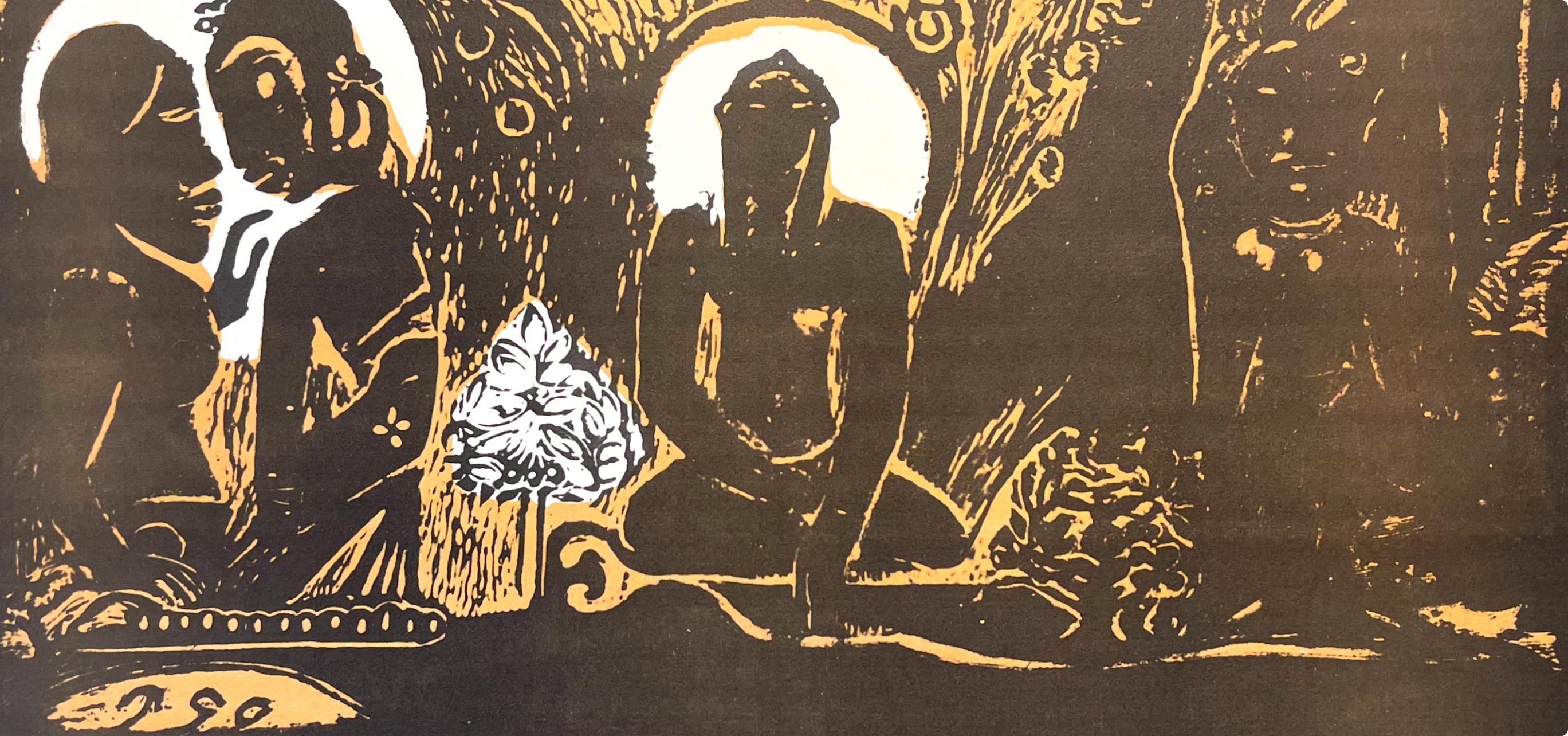 Gauguin, Le Dieu (Te atua), Gauguin (après) - Post-impressionnisme Print par Paul Gauguin