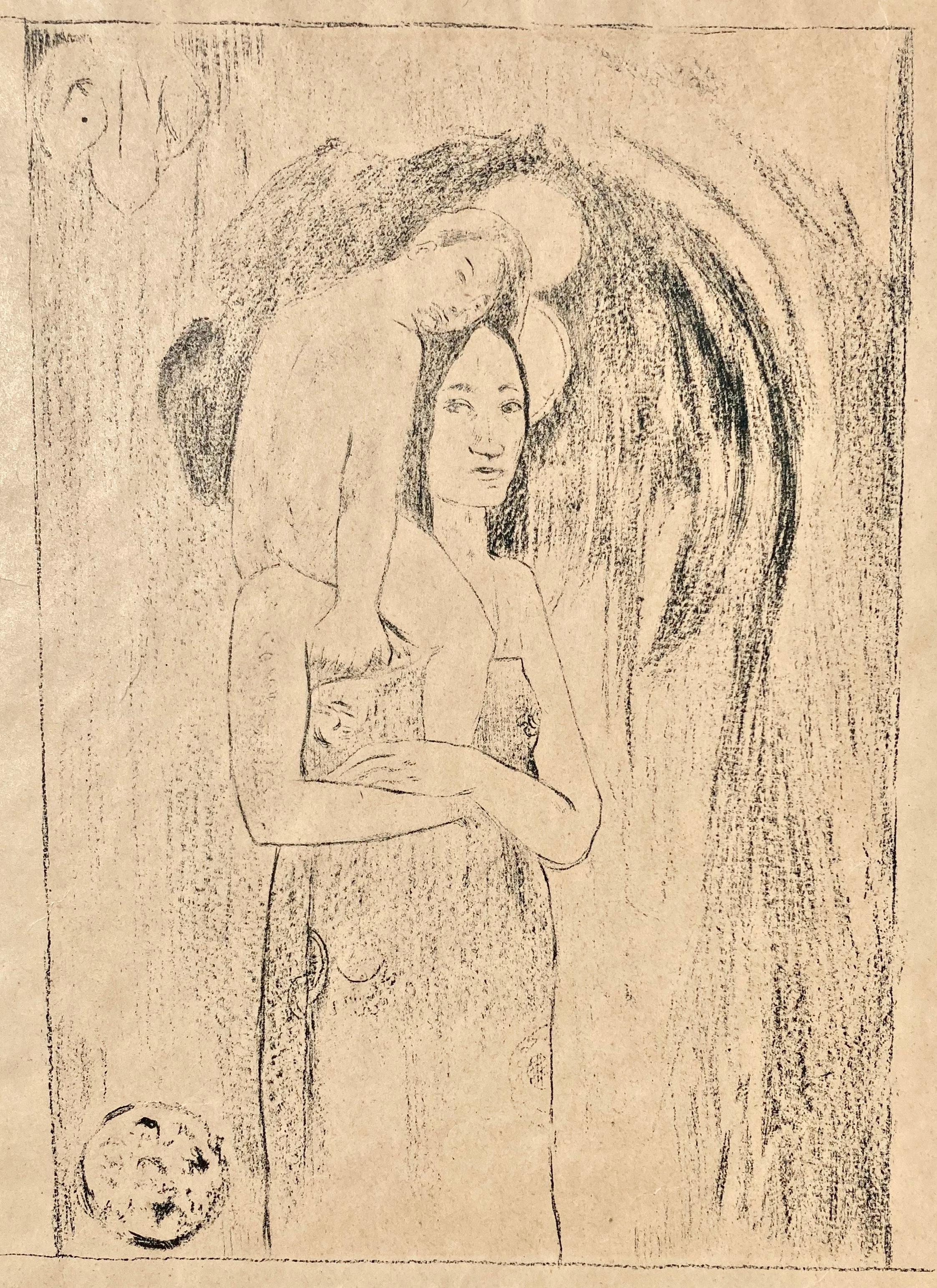 Paul Gauguin Figurative Print - LA ORANA MARIA (HAIL MARY)