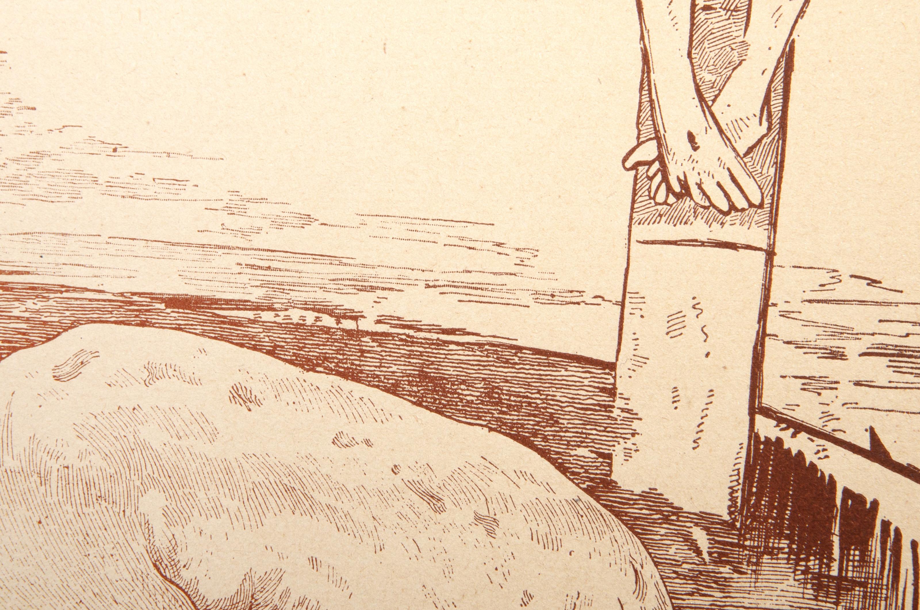 Madeleine, Wood Engraving by Paul Gauguin 2