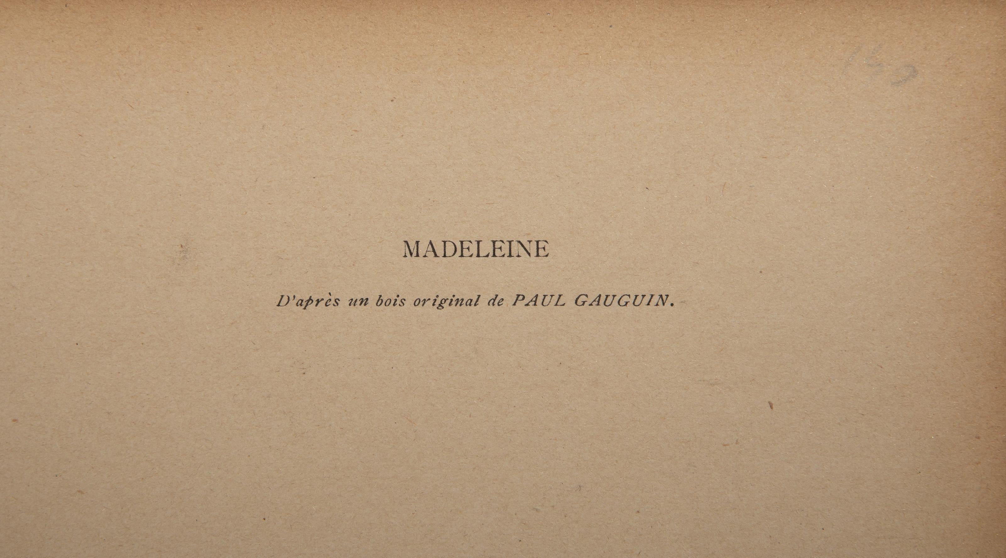 Madeleine, Wood Engraving by Paul Gauguin 4