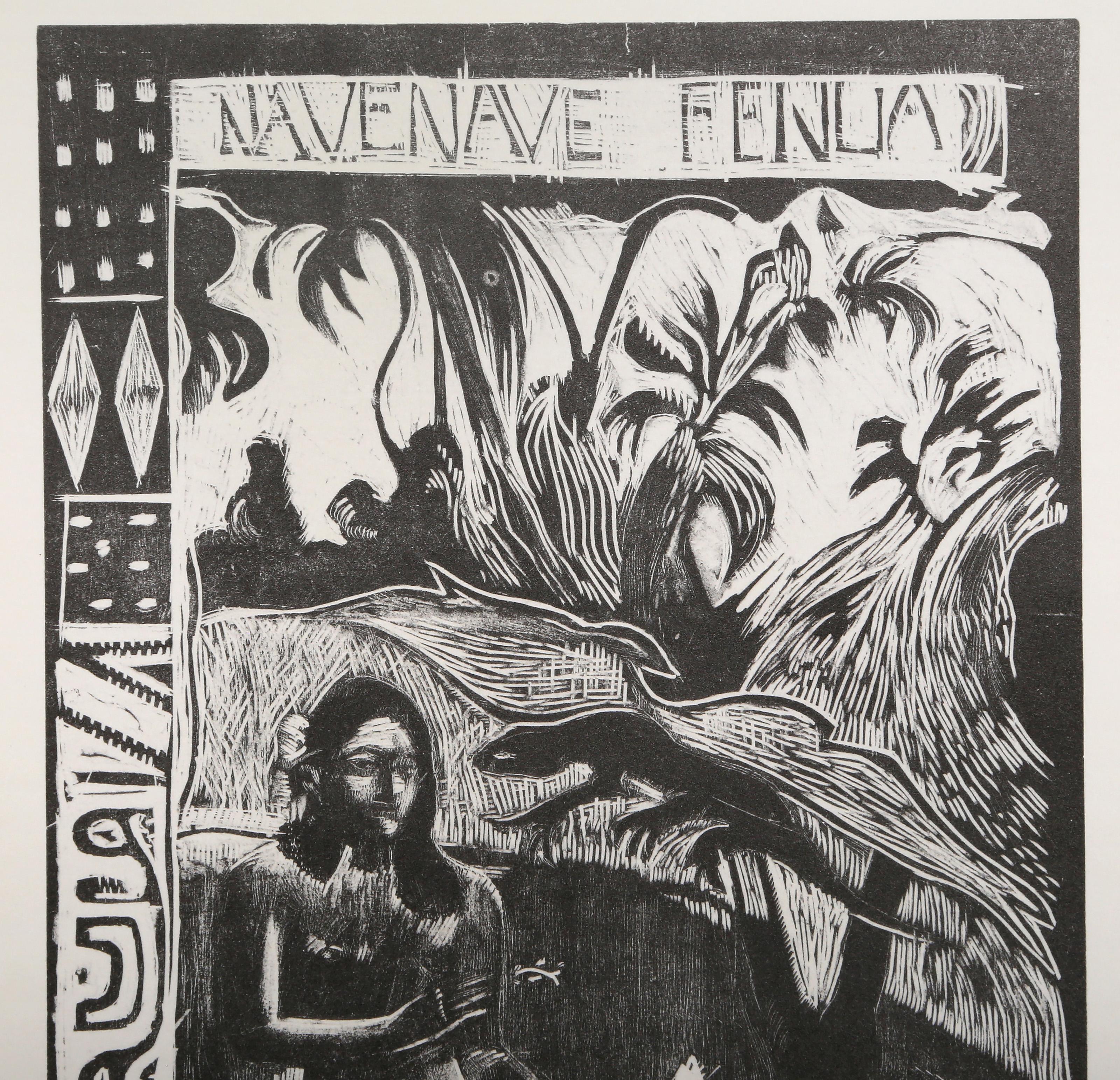 Nave Fenua, colotipia moderna (after) Paul Gauguin en venta 1