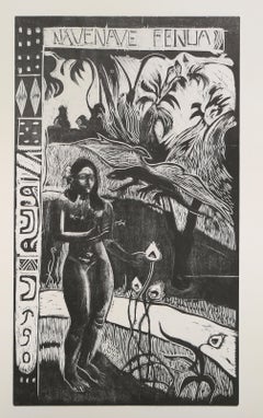 Nave Nave Fenua, Collotype moderne d'après Paul Gauguin (after Paul Gauguin)