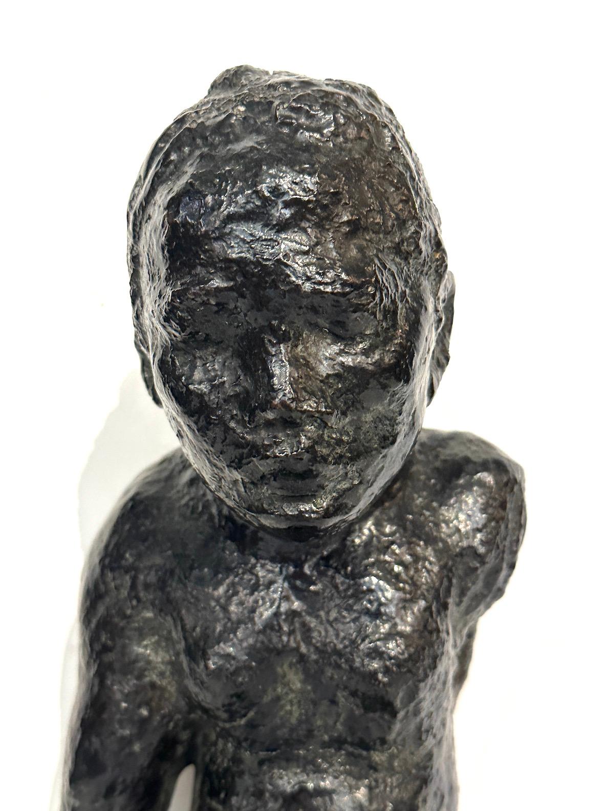 “Torse d’une Femme” by Paul Gauguin (1848-1903).  Bronze sculpture on marble plinth.  Edition 9/10, unsigned, numbered and with foundry mark “C. Valsuani/Cire Perdue”.   Sculpture:  11.5”H 